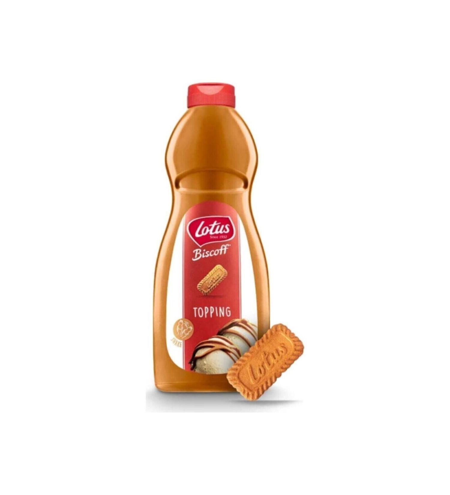 Lotus Biscoff Topping Sauce 1 Kg Topping Sauce Biscuit Sauce + Biscoff 125 Gr Biscuit Advantage