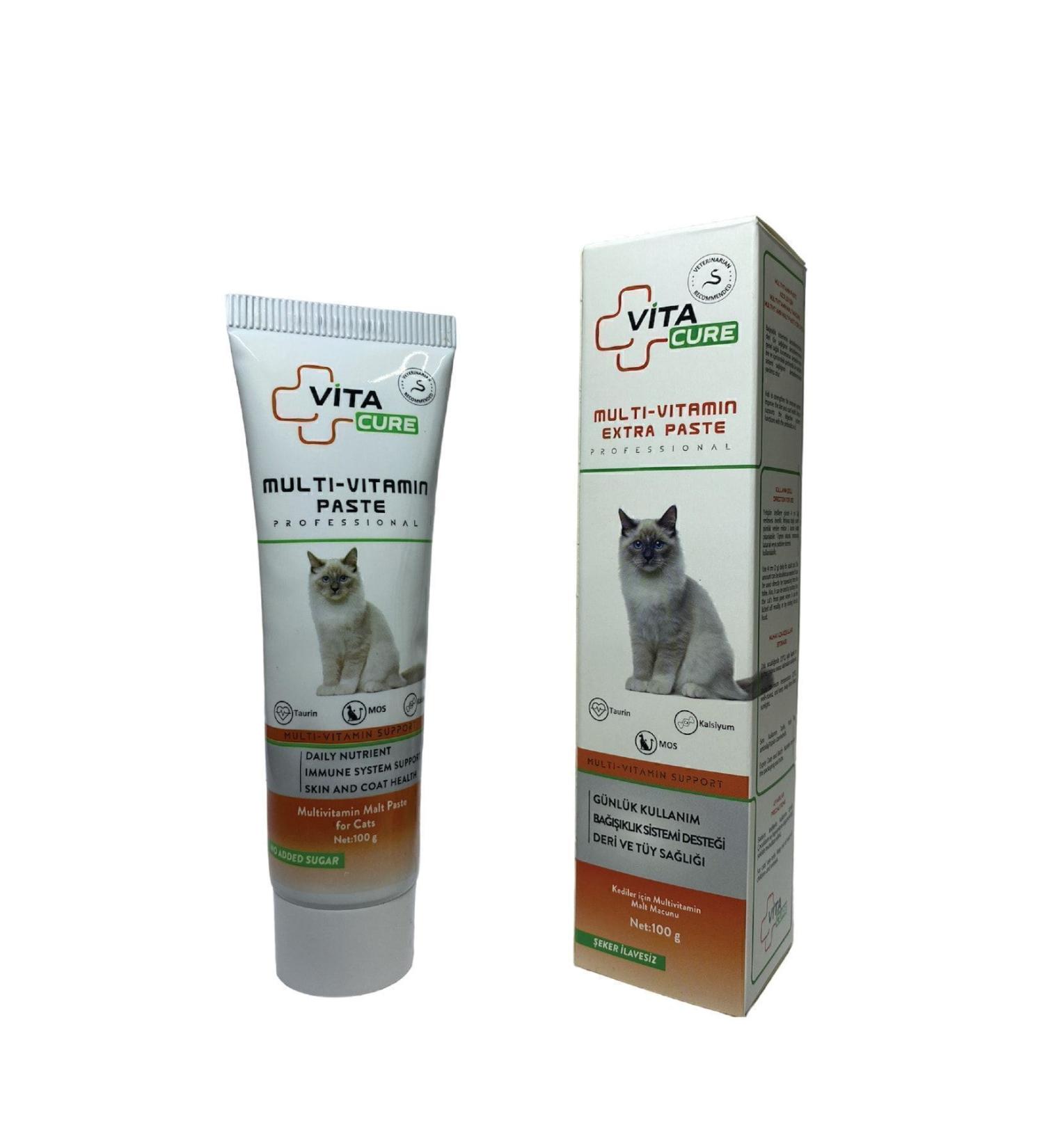 vitacure Multivitamin Extra Paste 100 Gr - Multivitamin Paste for Cats