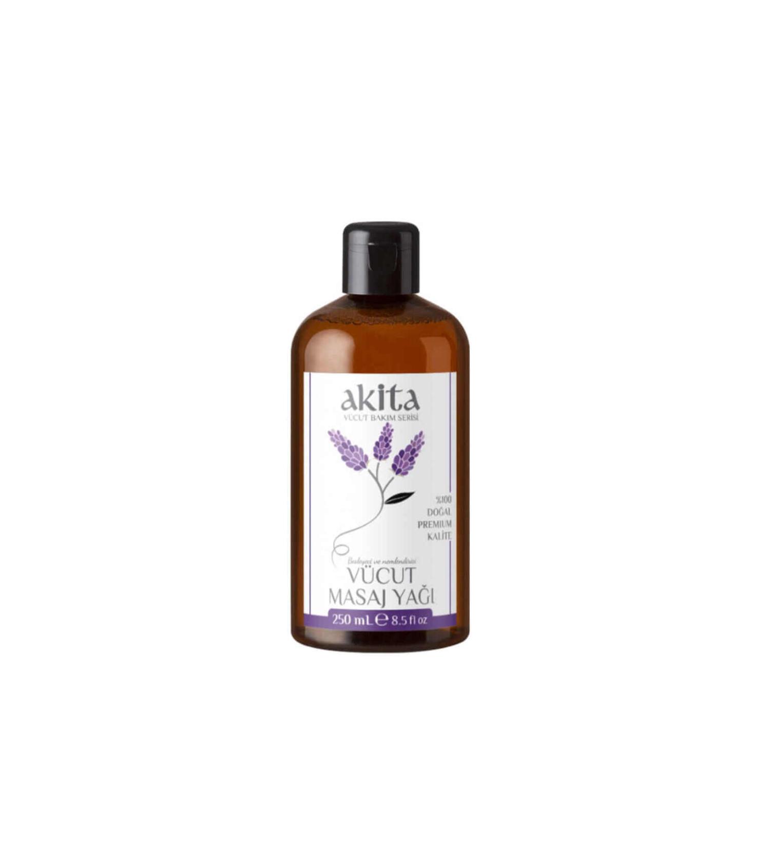 Akita 100% Natural Body and Massage Oil Lavender 250ml
