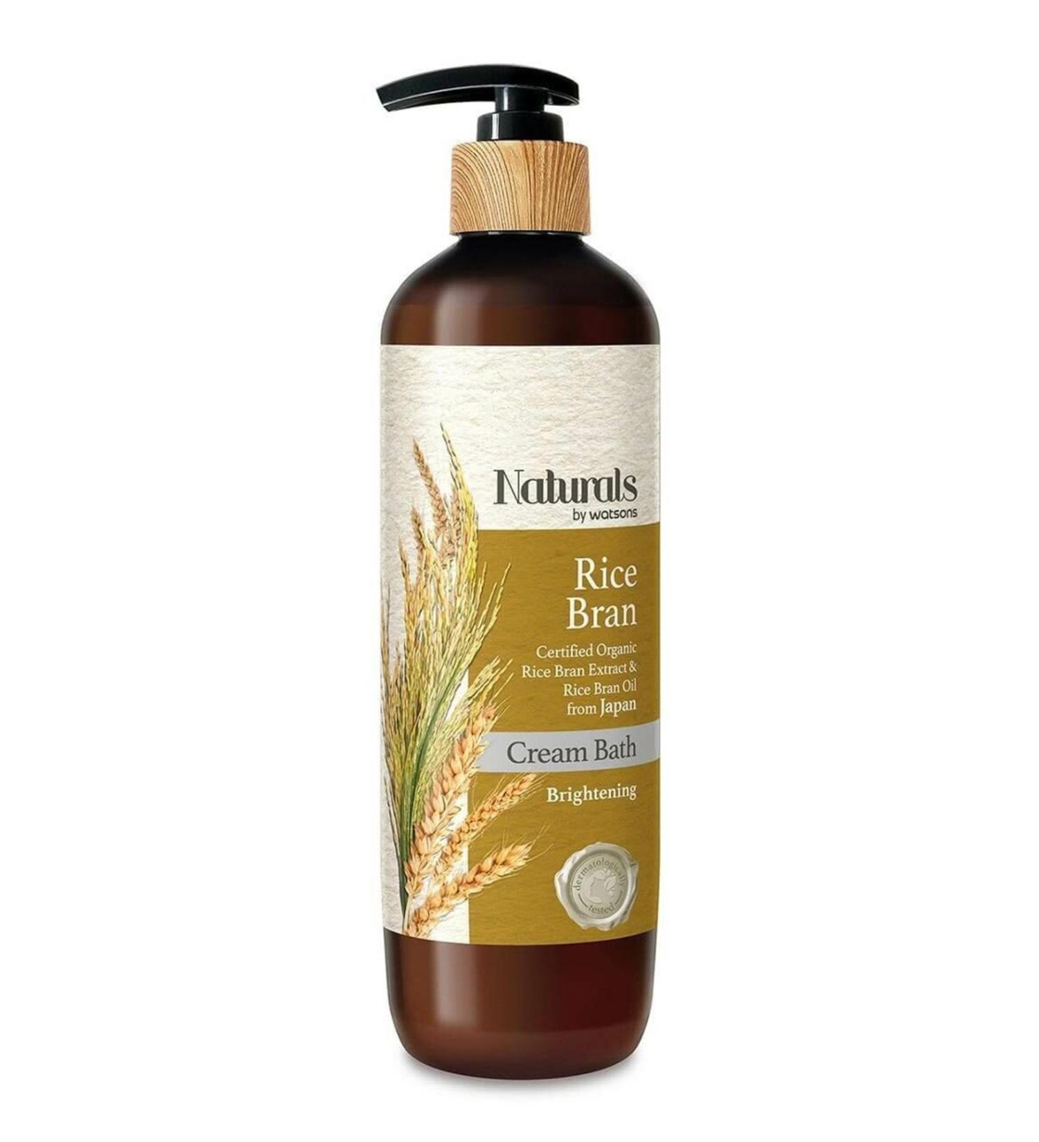 Naturals By Watsons Rice Bran Cream Shower Gel 490 ml 4894532381494