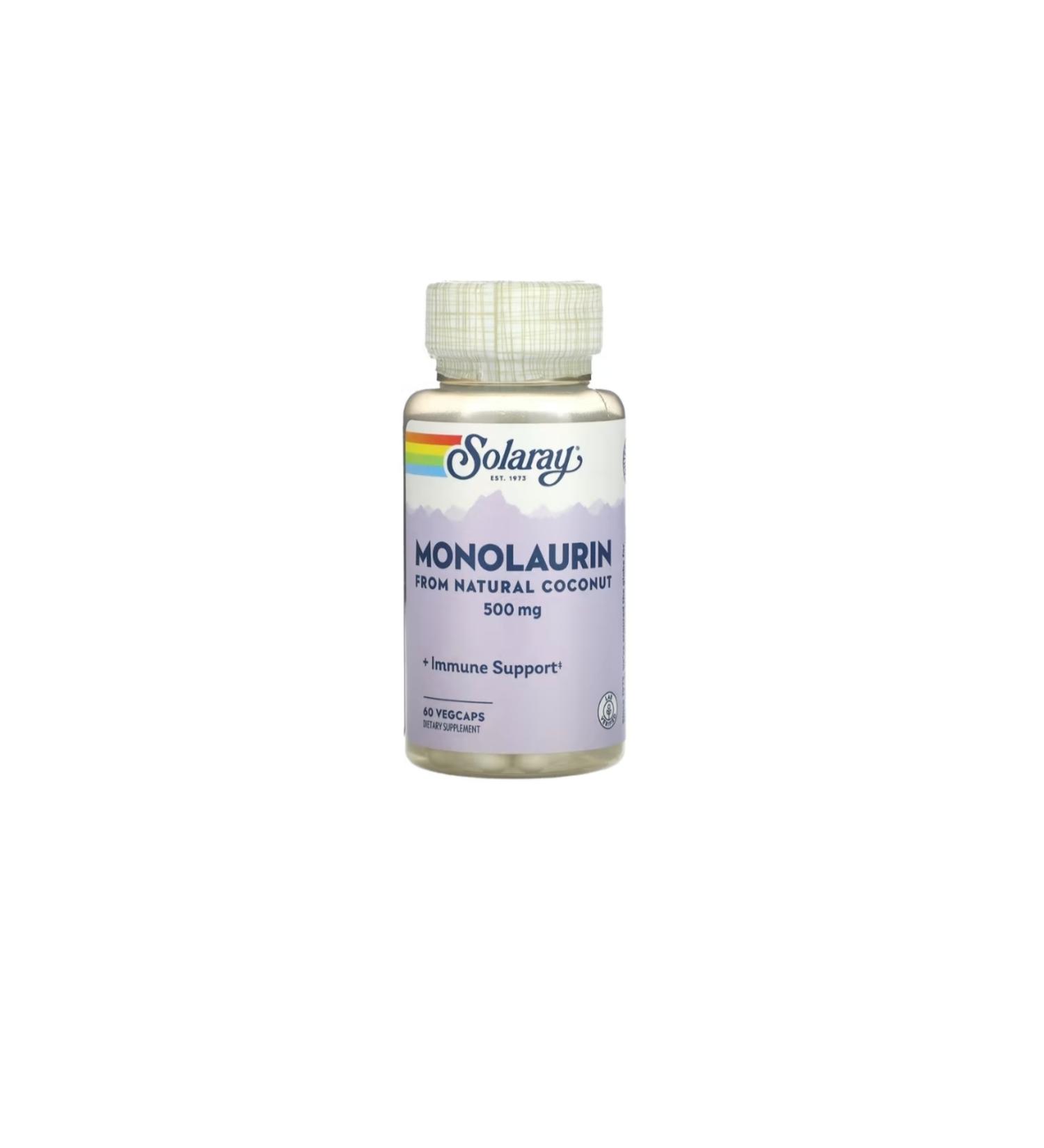 Solaray Monolaurin 500 mg 60 Vegcaps