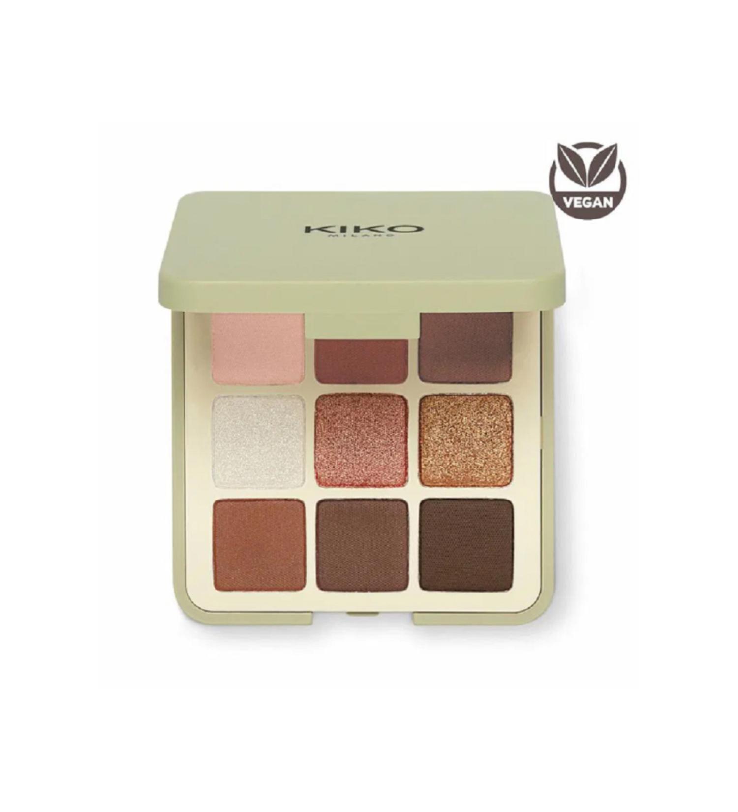 KIKO GREEN ME EYESHADOW PALETTE 9 Different Finish Eyeshadow Palette - Buy Online on GoSupps.com