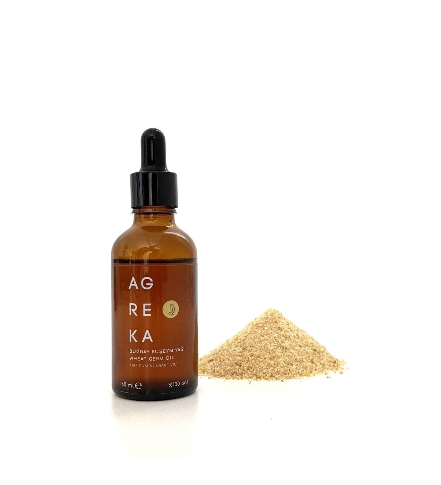 Agreka Wheat Germ Oil 50 ml / Cold Press / Care Oil / Hair Serum / Hair Vitamin