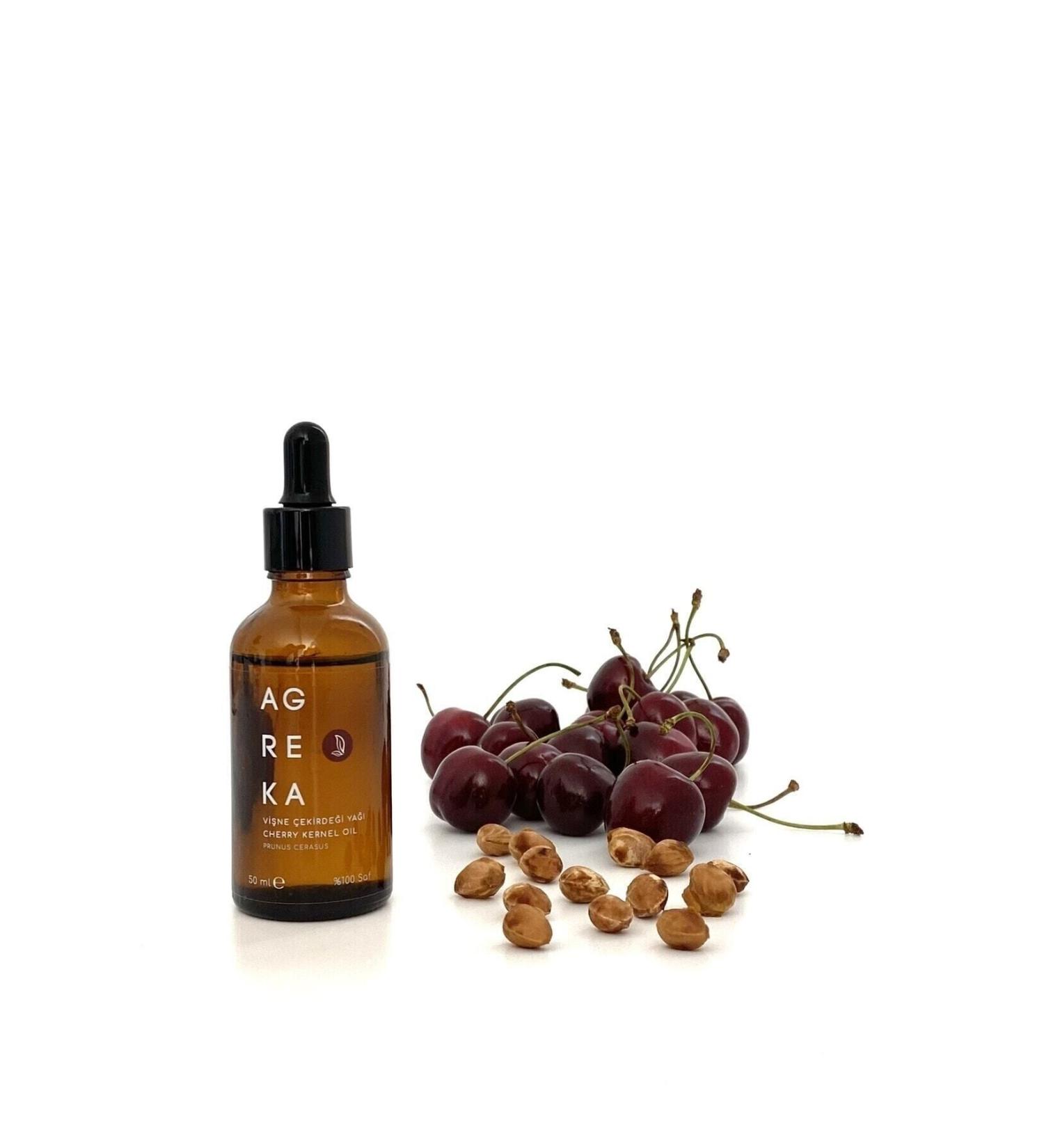 Agreka Cherry Kernel Oil 50 ml / Cold Pressed / Skin Serum