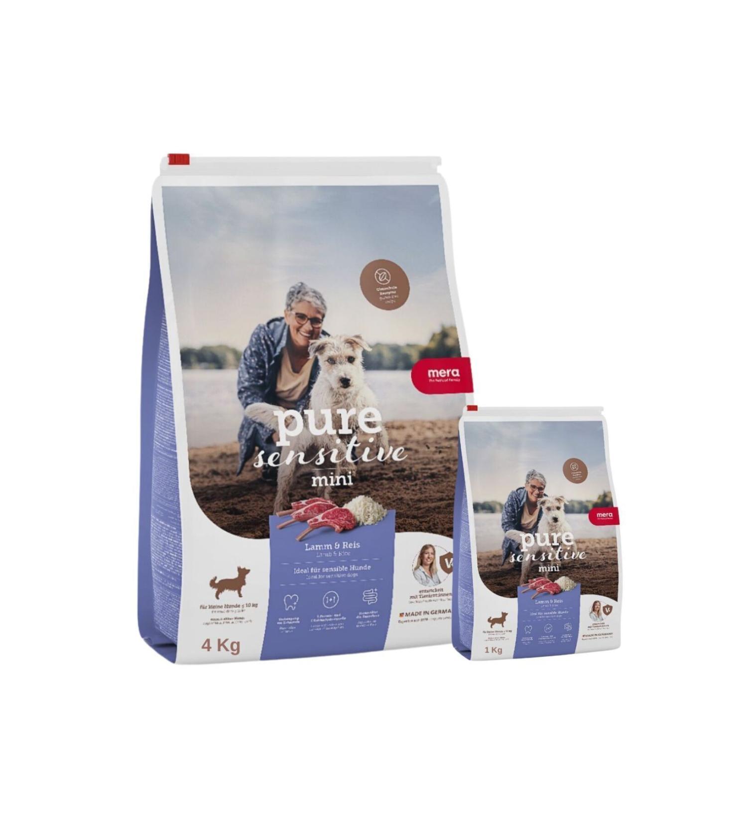 Mera Mini Adult Lamb Small Breed Adult Dog Food 4 Kg + 1 Kg