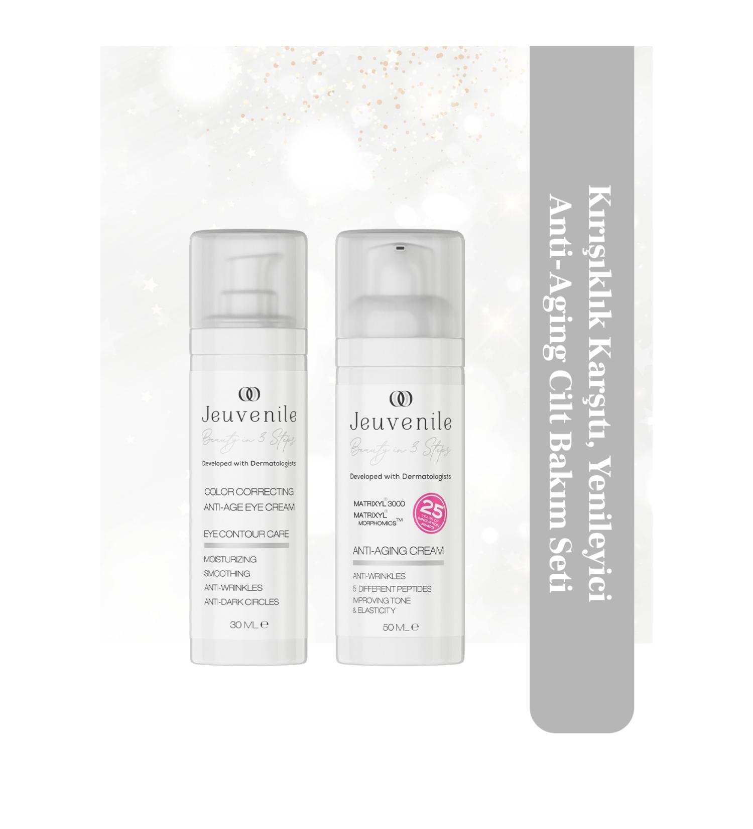 Jeuvenile Anti-Aging Skin Care Set - Anti-Wrinkle Regenerating (European 25 Years Innovation Award) - Buy Online on GoSupps.com