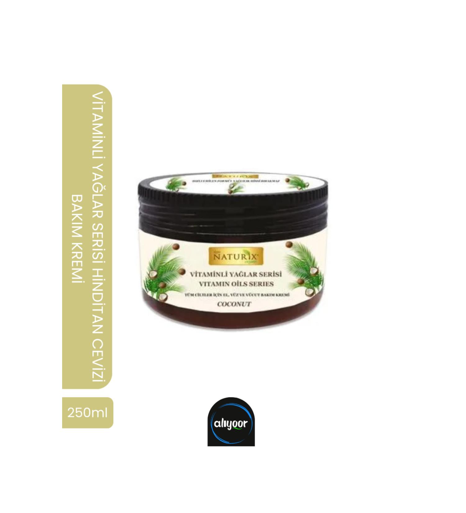 Naturix Vitamin Oil Series Coconut Essence Hand Face Body Cream 250 ml Coconut Oil