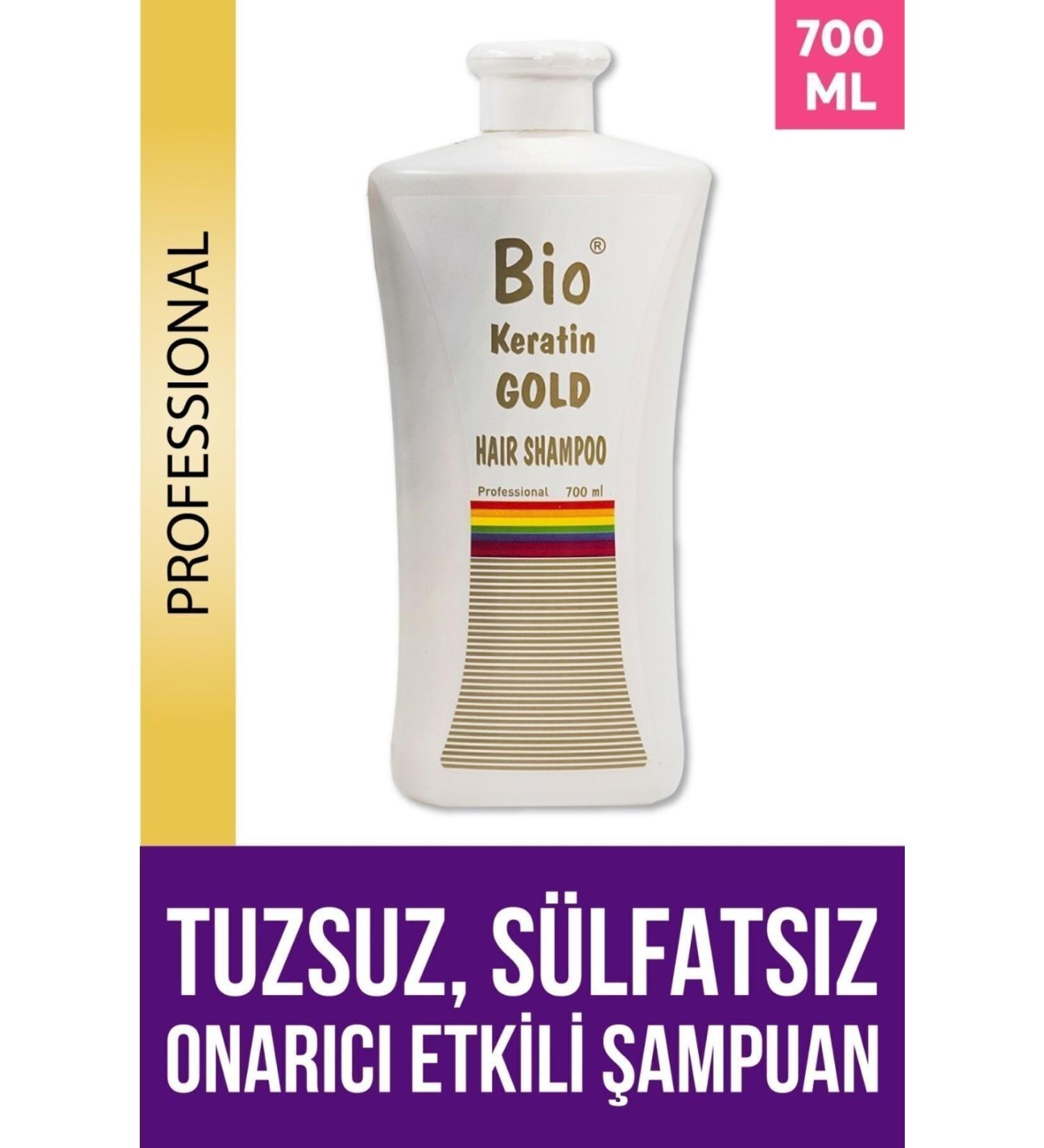 Bio Keratin Gold Bio Salt-Free Shampoo 700 ml. - Buy Online on GoSupps.com
