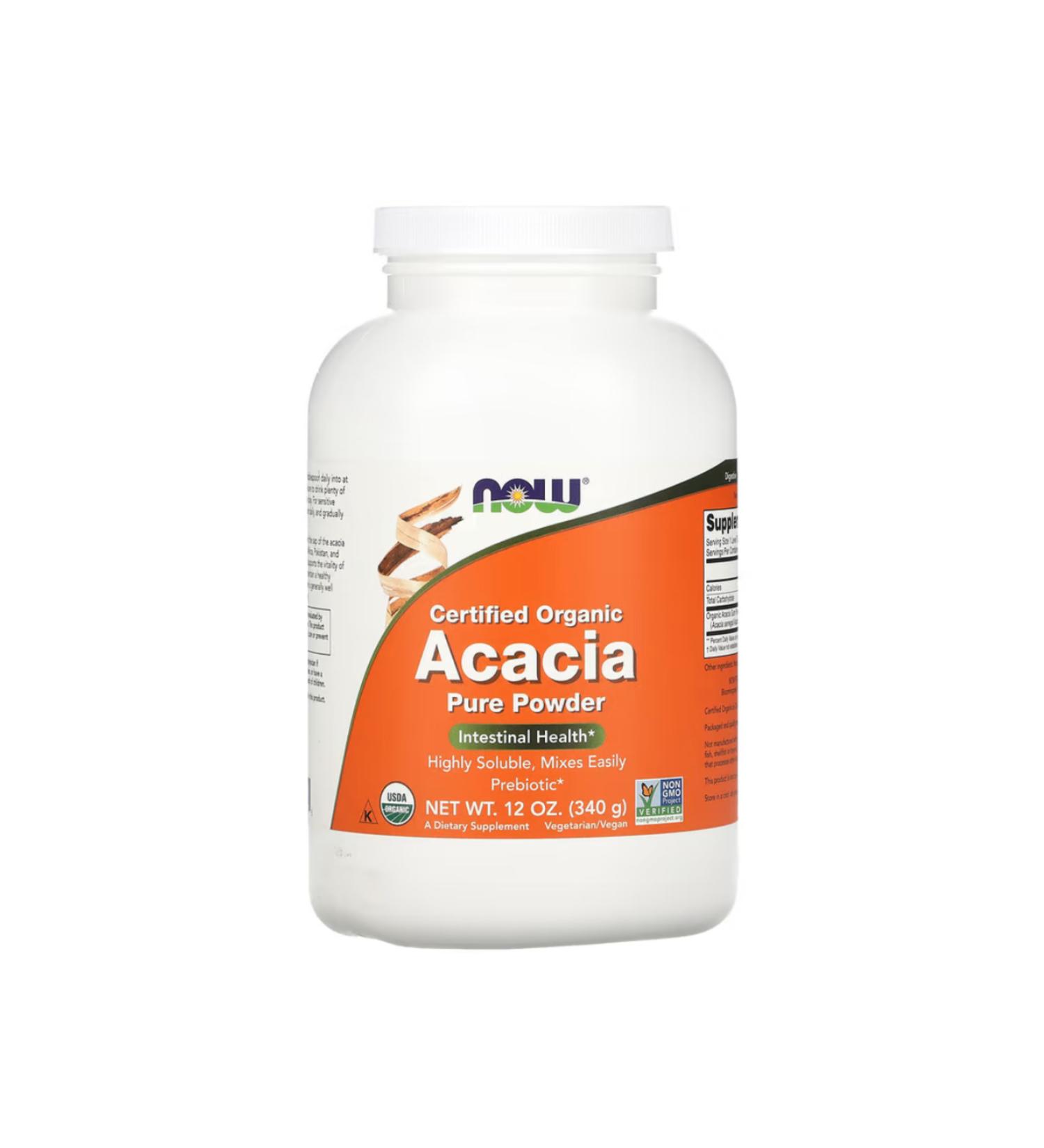 Now Foods Organic Acacia Pure Powder 12 oz (340 g)