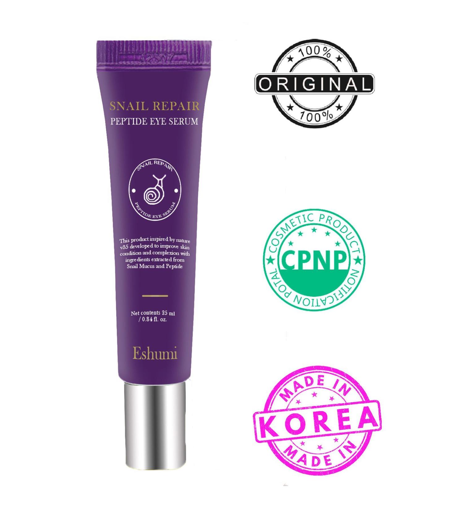 ESHUMI Anti-Aging Premium Eye Contour Cream Containing Peptide and Snail Mucin - Buy Online on GoSupps.com