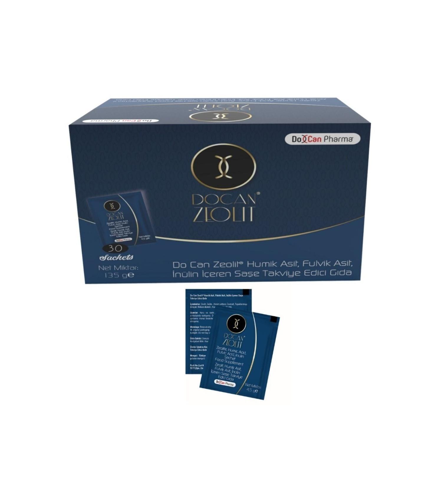 Docan Pharma Active Zeolite Humic Acid Fulvic Acid 30 Sachets - Buy Online on GoSupps.com