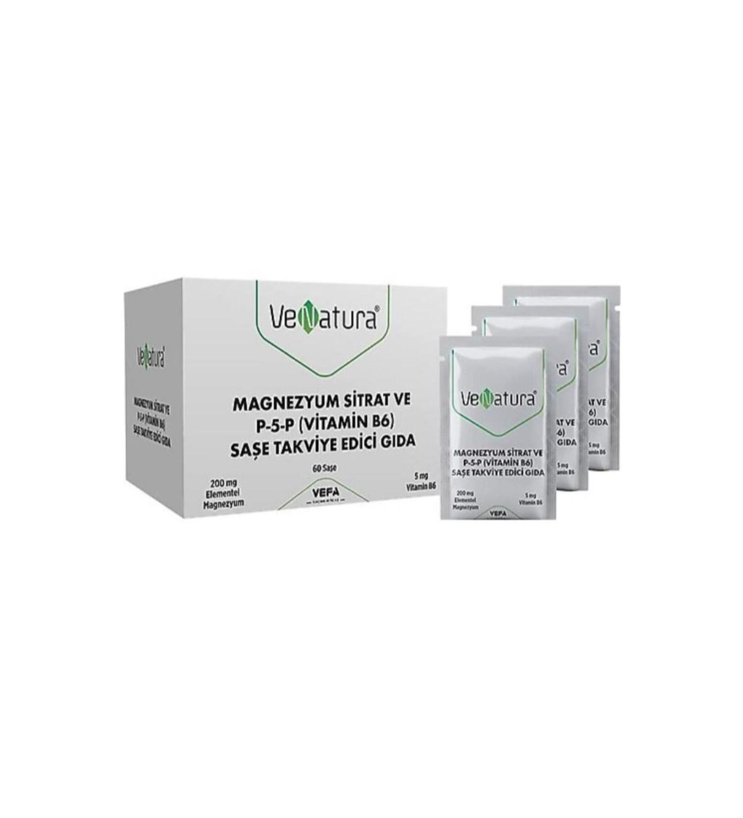 Venatura Magnesium Citrate and P-5-P 60 Sachets
