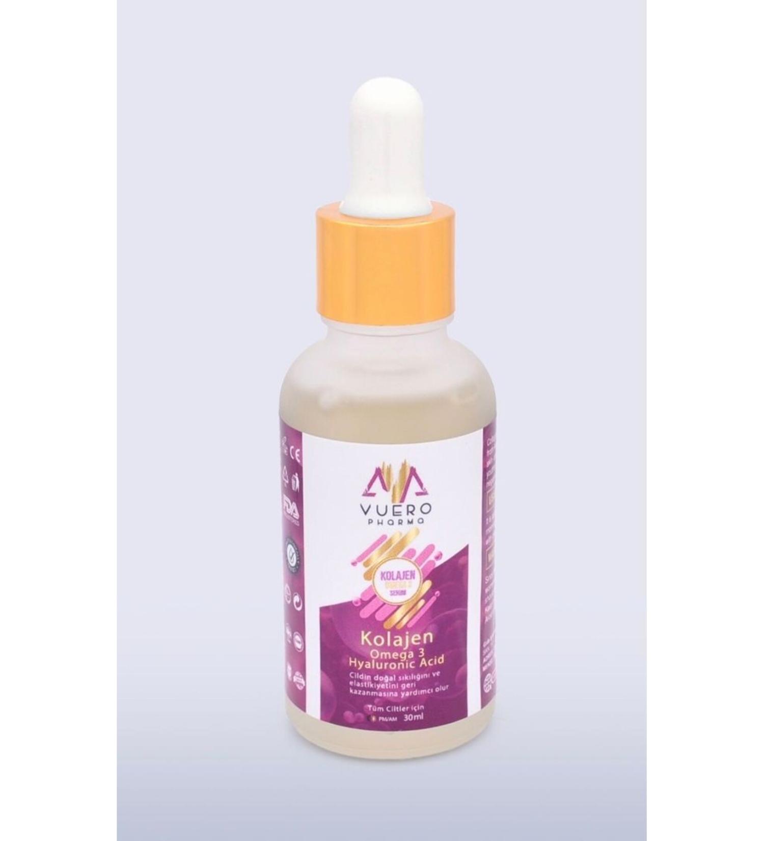Vuero pharma Skin Serum with Collagen Omega 3 and Hyaluronic Acid