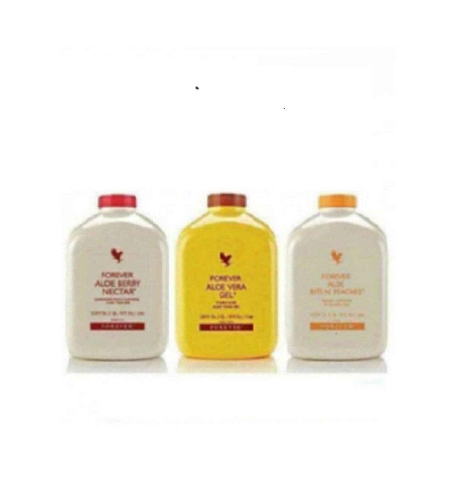 Forever Aloe Vera Gel 3 Pack 3 in 1 Aloe Vera Flavor - Buy Online on GoSupps.com