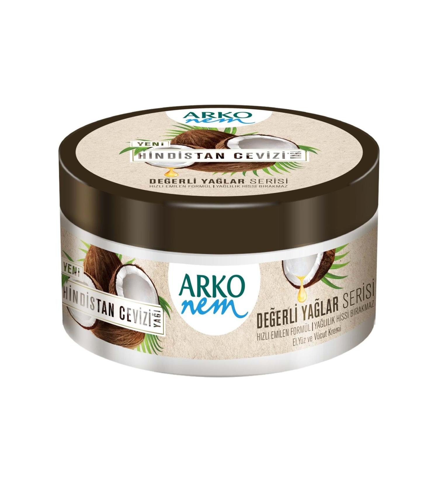 Arko Nem Precious Oils Coconut Oil Cream 250 ml