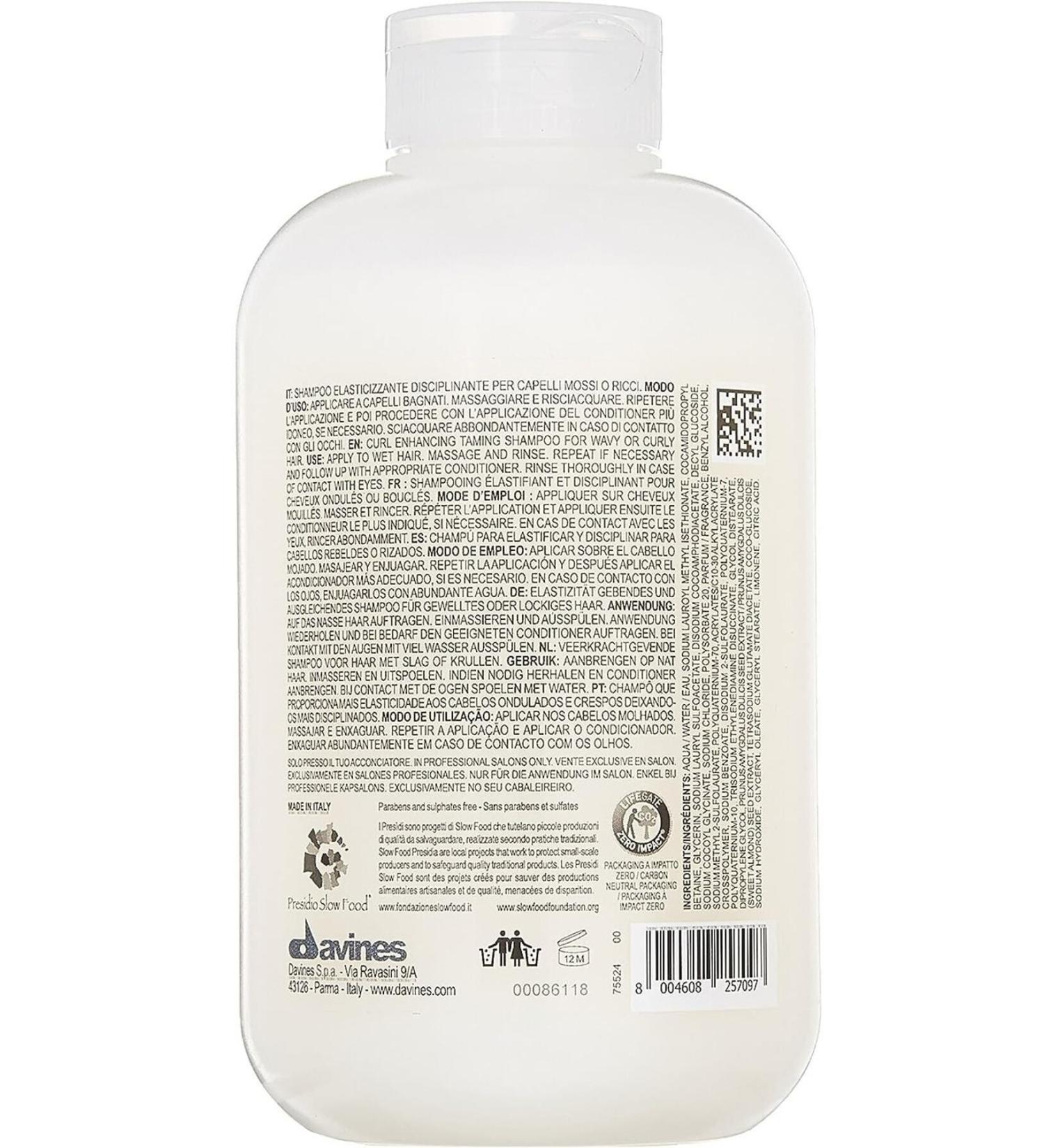 Davines love curl Shampoo that softens & shines hair and adds full curls 250ml NOONLINEZERO11