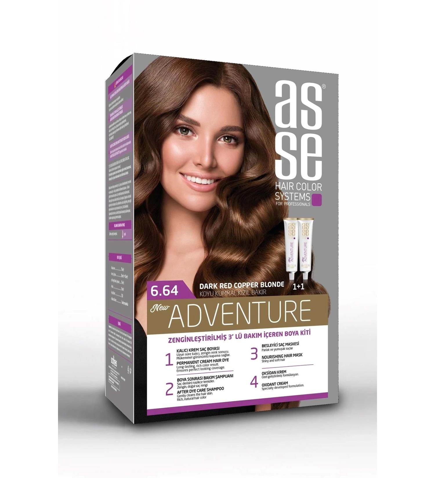 asse 6.64 Dark Blonde Red 50 50ml Set Paint