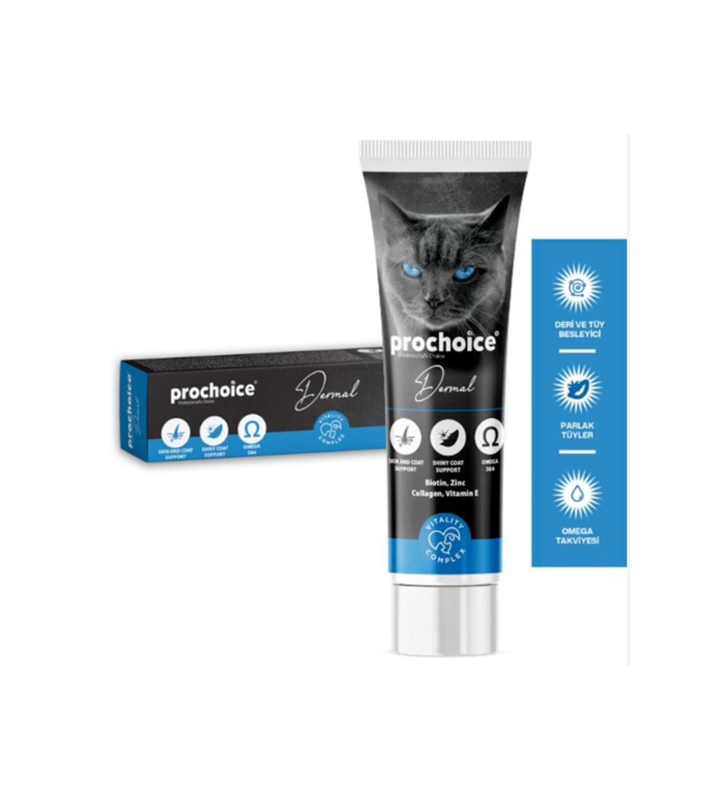 PROCHO SE Prochoice Dermal Paste with Biotin for Cat Skin and Fur Health 100 Ml
