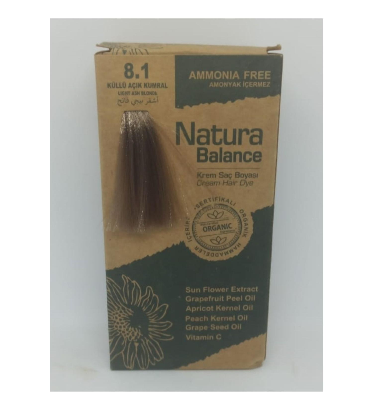 NATURABALANCE Natura Balance Hair Dye Set Ash Light Blonde 8.1