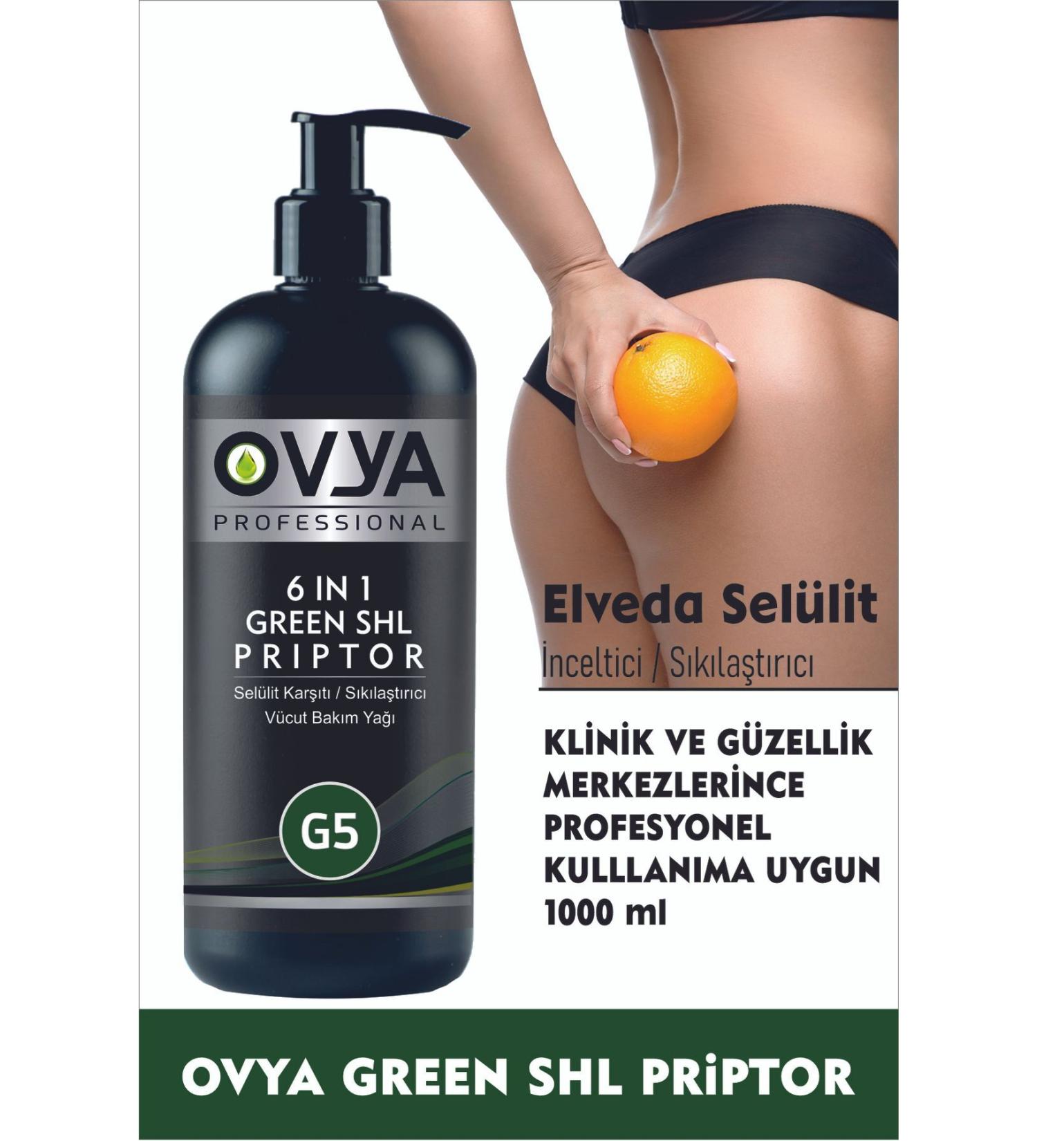 ovya Anti Cellulite G5 Massage Oil Green Shl Priptor 1000ml - Buy Online on GoSupps.com