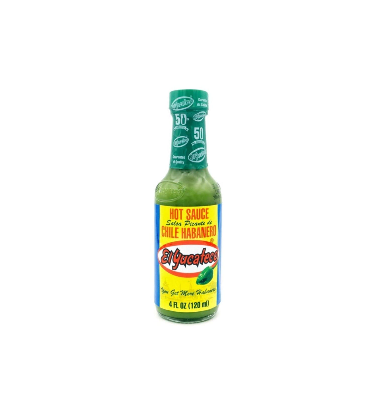 Salsa El Yucateco Hot Sauce Chile Habanero Green Sauce 120 ml
