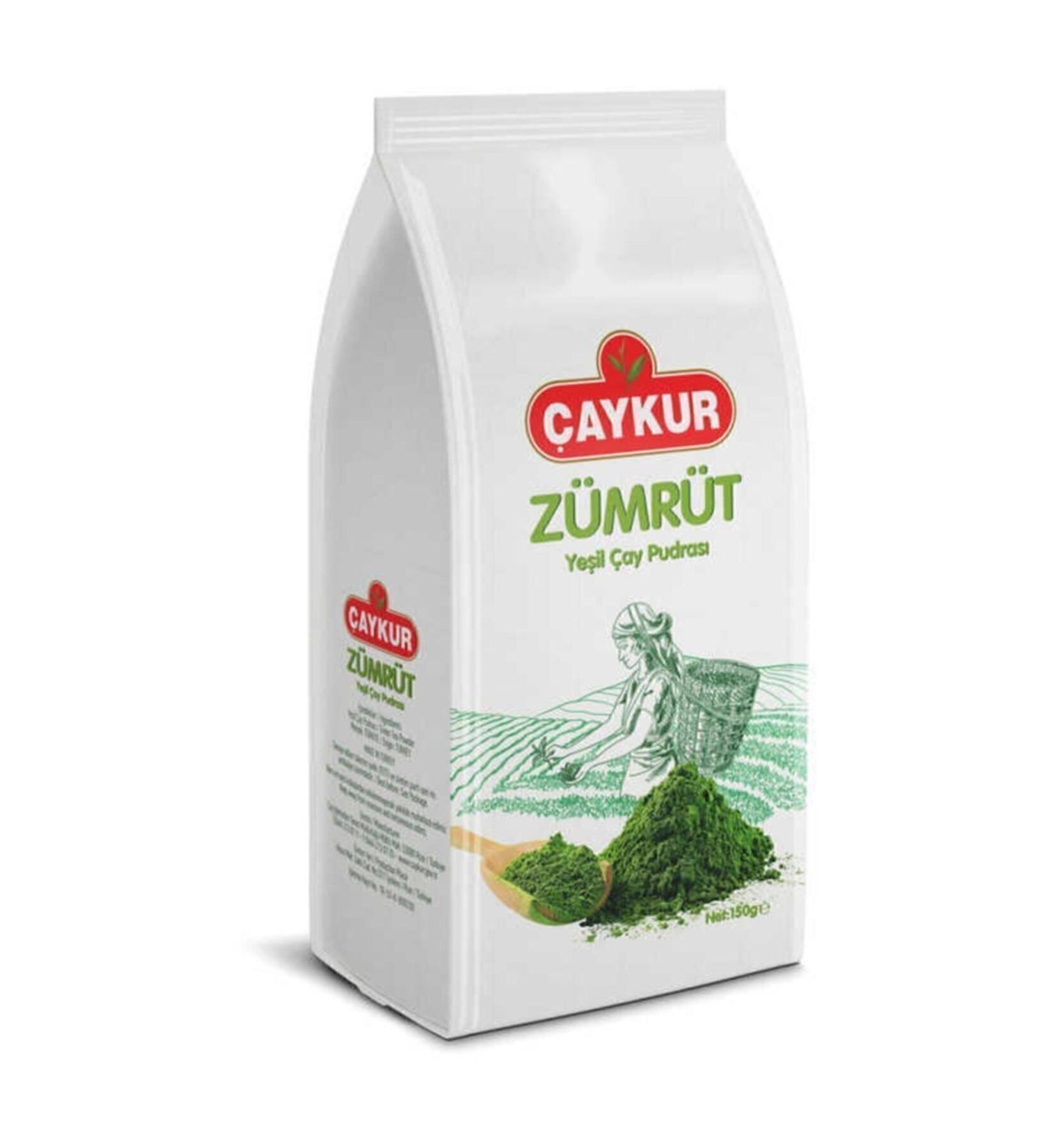 aykur Emerald Green Tea Powder 2x Piece Matcha Tea 150 gr