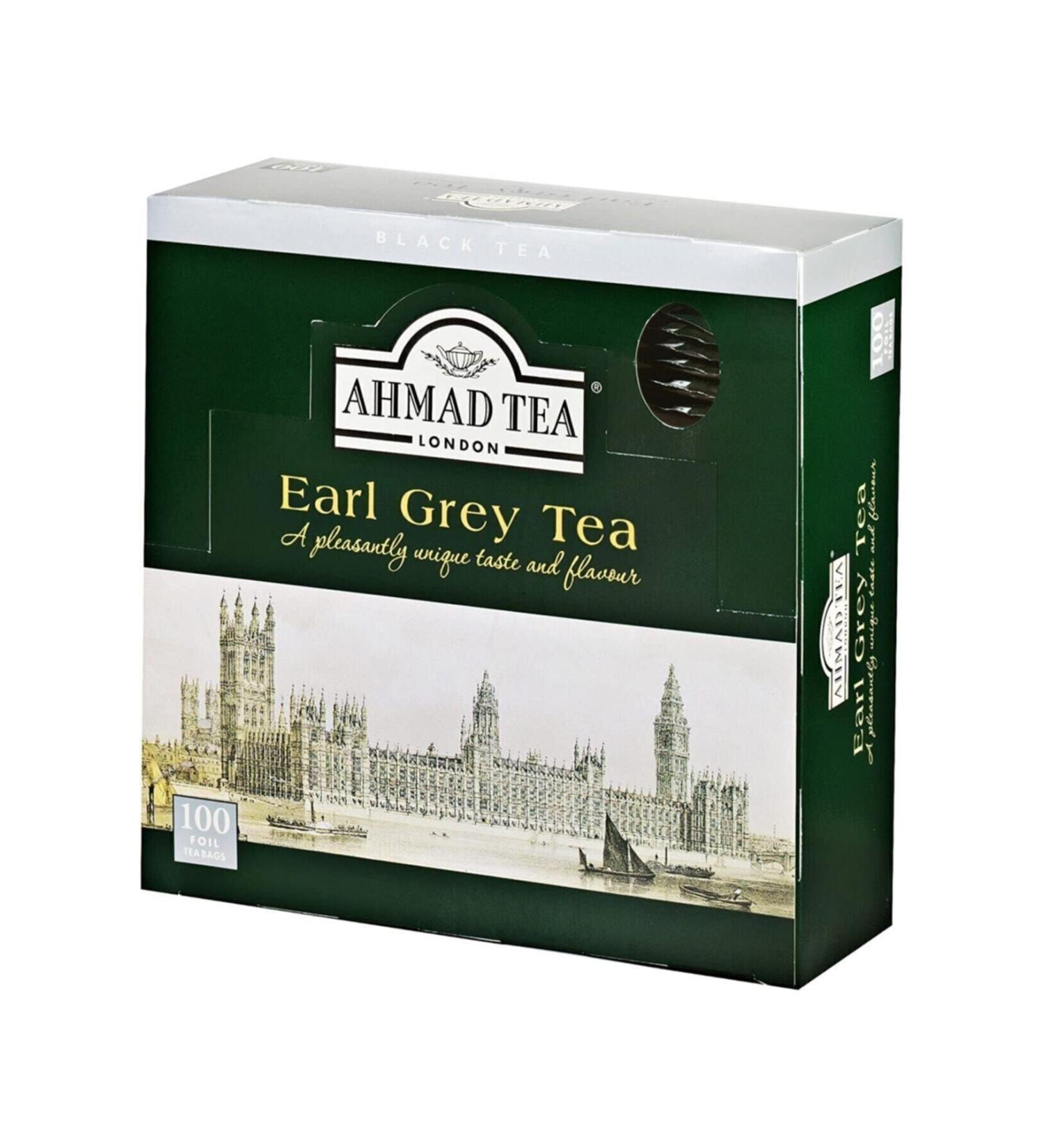 Ahmad Tea Earl Grey Tea Bergamot 100 Foil Envelope Tea Bag