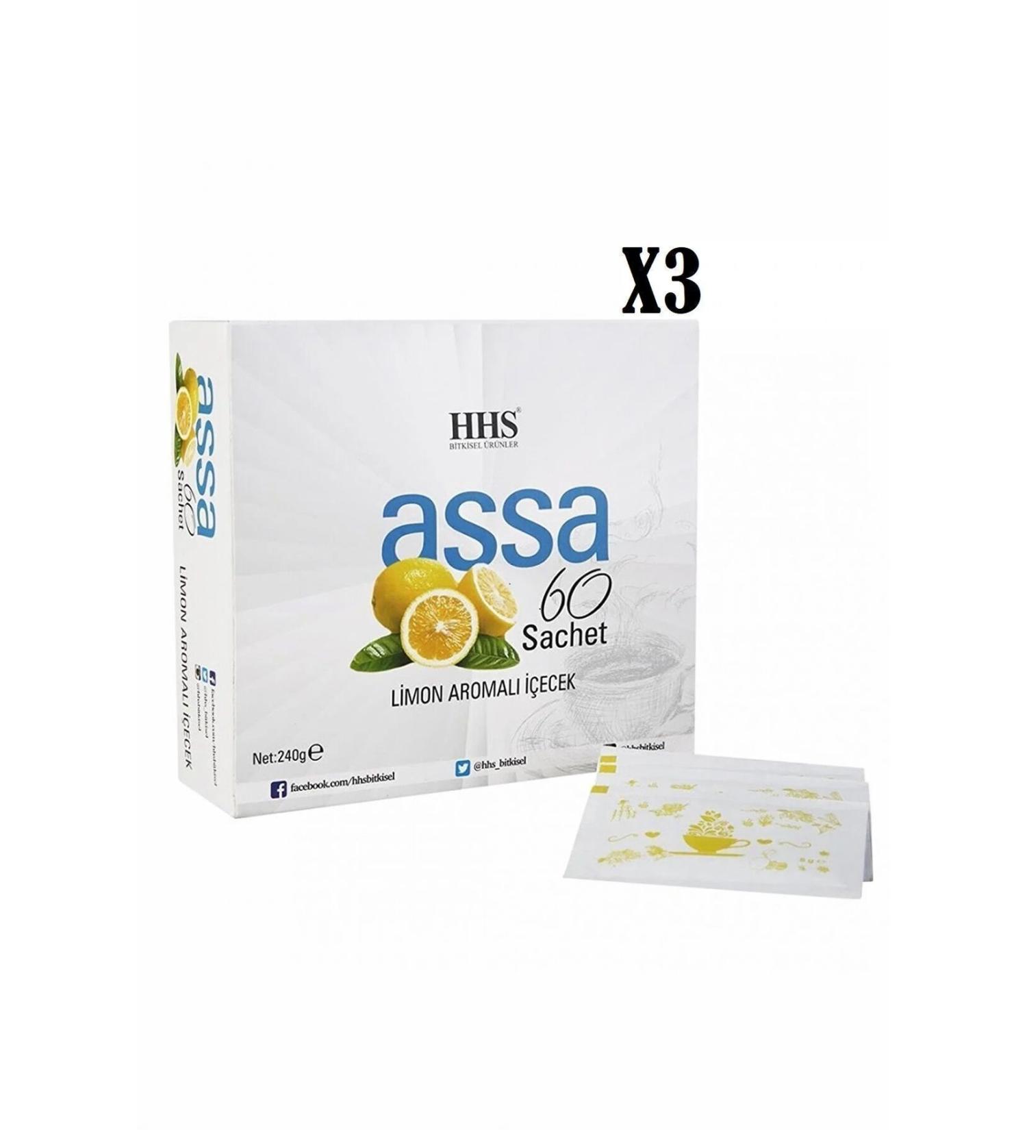 HHS HEALTH PRODUCTS Hhs Assa 60 Sachet Mixed Herbal Tea X3 PIECES