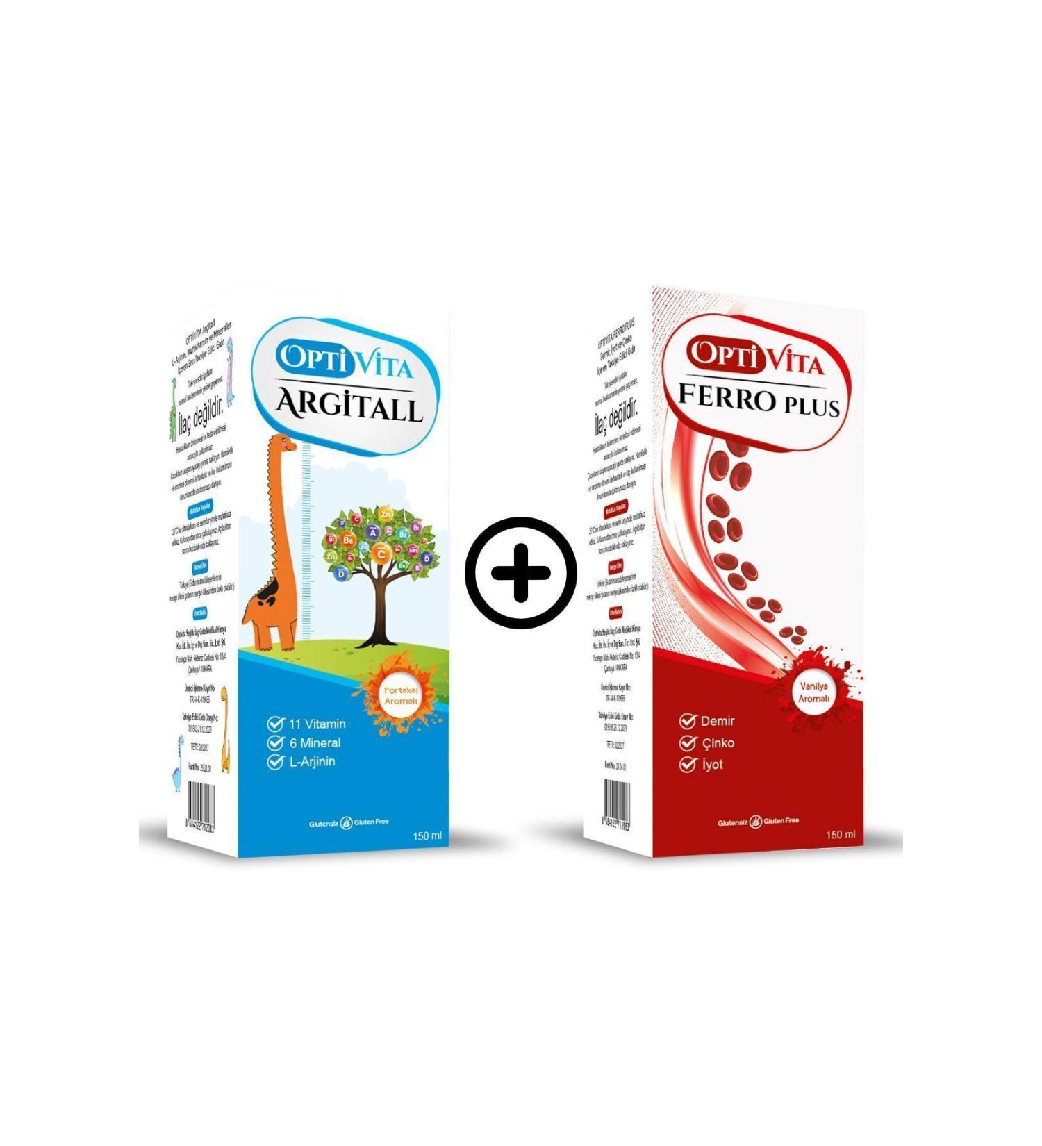 Optivita 2-Piece Set: Multivitamin Syrup + Iron Syrup Optivita Argitall Optivita Ferro Plus - Buy Online on GoSupps.com