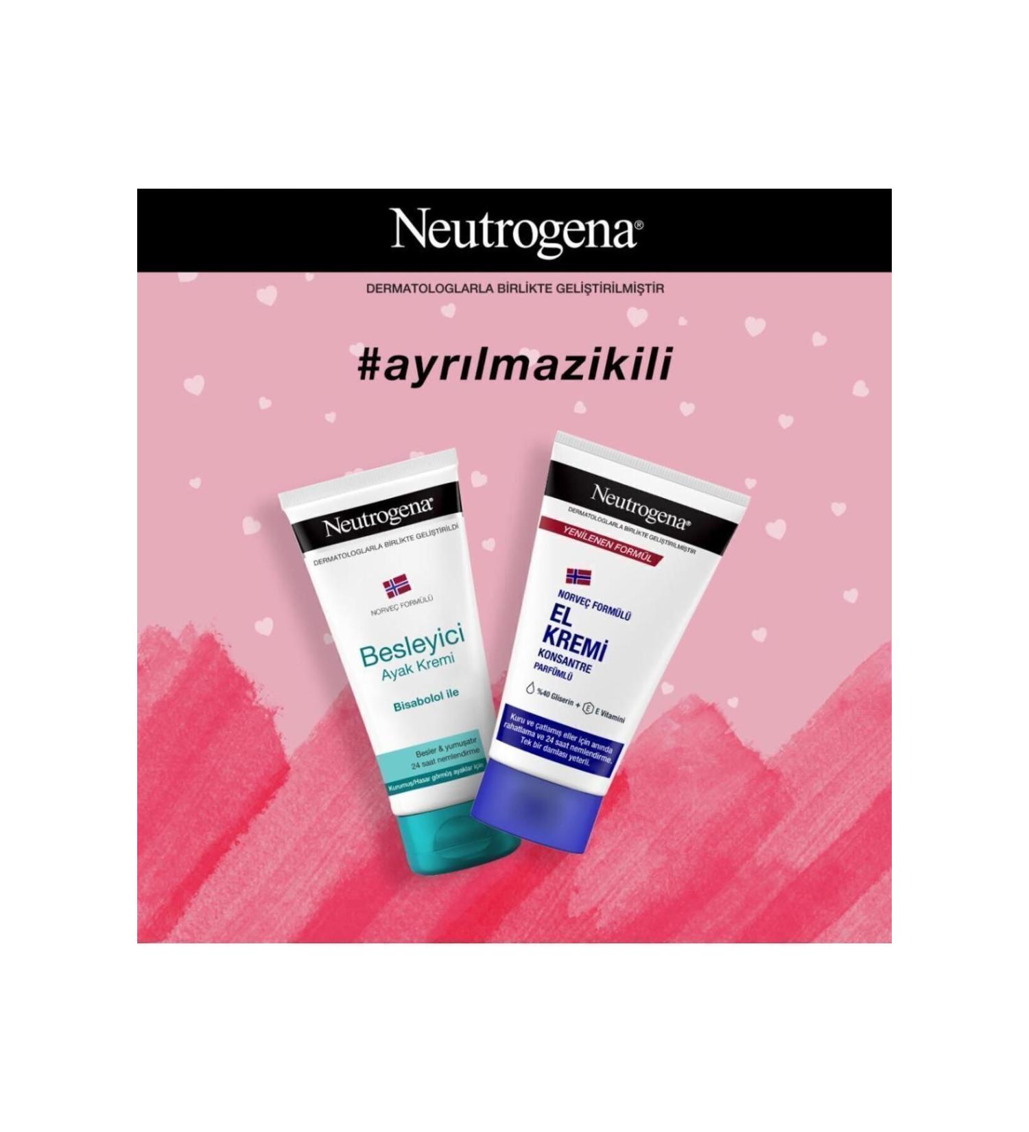 Neutrogena Perfumed Hand Cream Nourishing Care Foot Cream Inseparable Duo