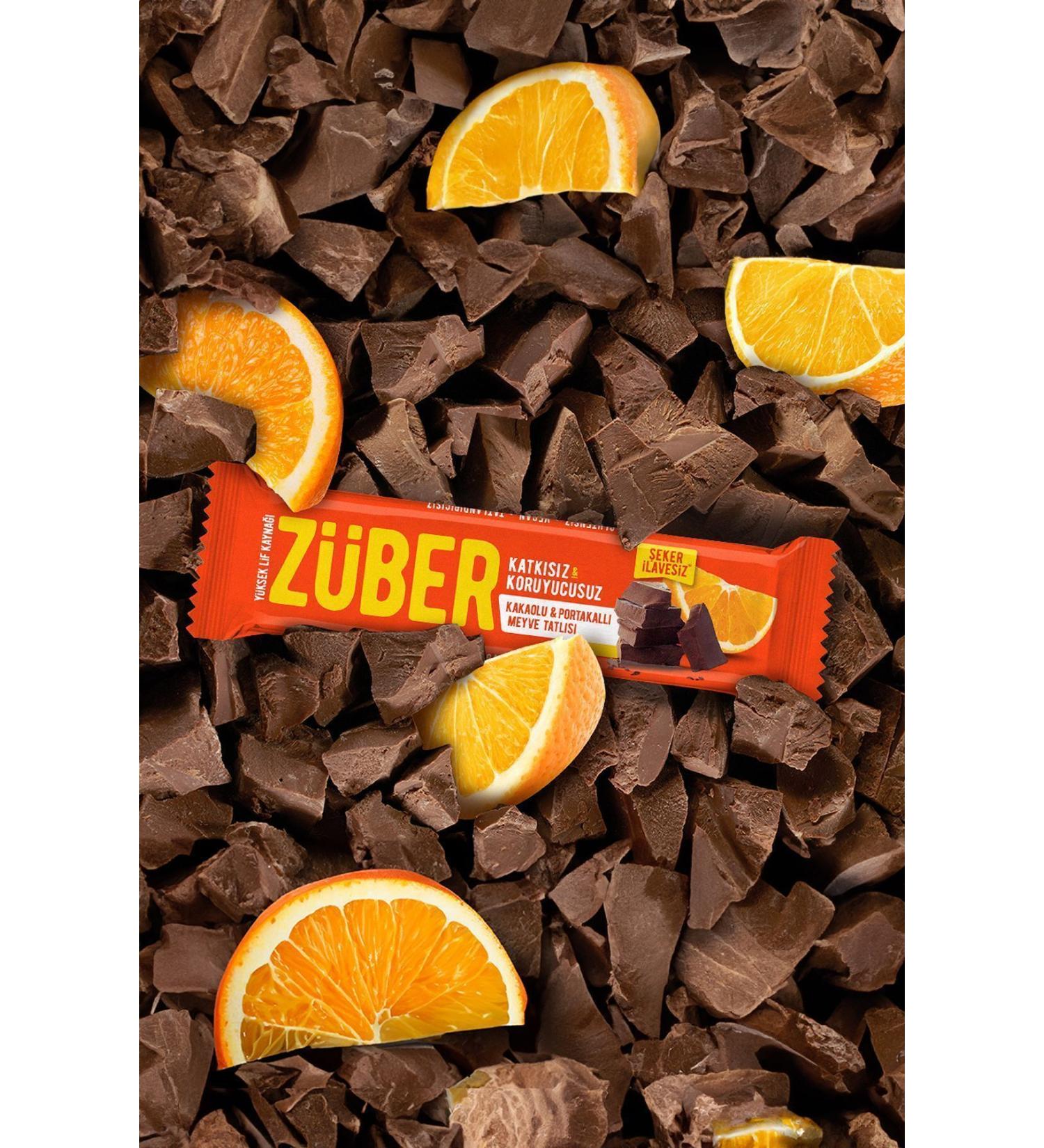Z ber Cocoa and Orange Fruit Bar 40 Gr X 12 Pieces - Buy Online on GoSupps.com