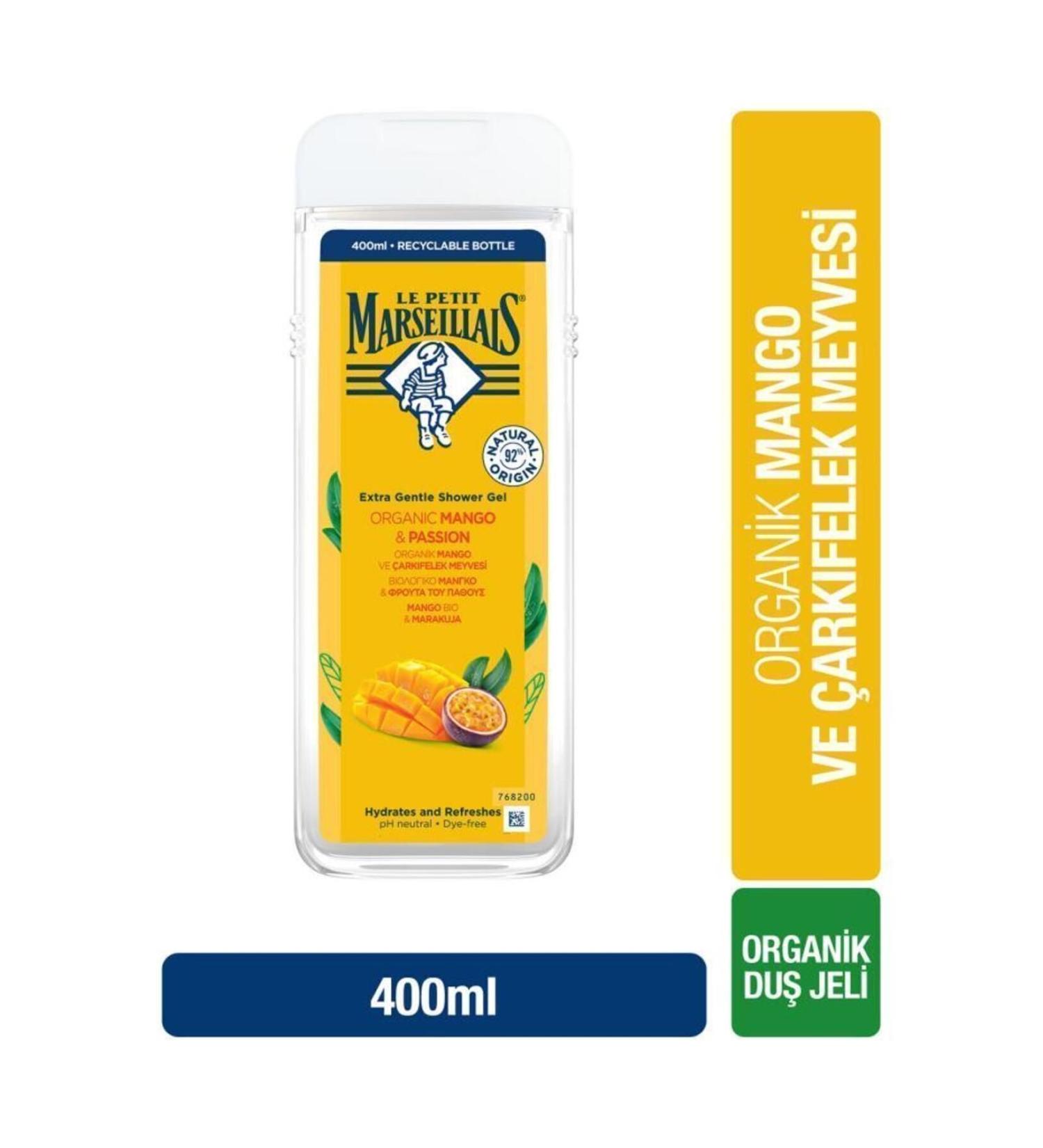 Le Petit Marseillais Lpm Organic Mango & Passion Fruit Shower Gel 400ml - Buy Online on GoSupps.com