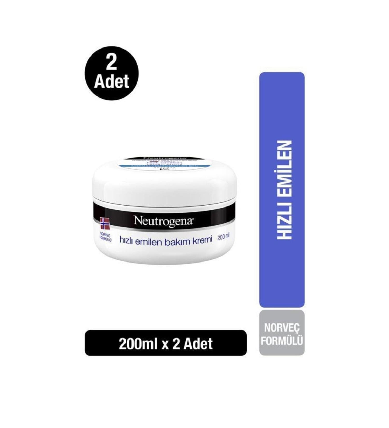 Neutrogena Norwegian Formula Fast Absorbing Care Cream 200 ml x 2 pieces