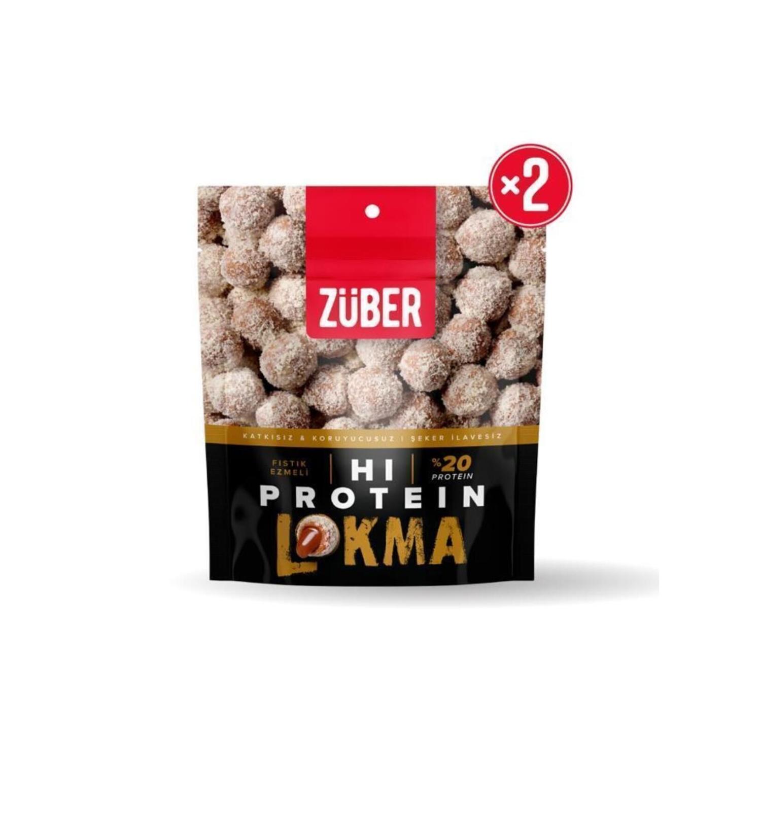 Z ber High Protein Lokma with Peanut Butter 84g X 2 Pieces