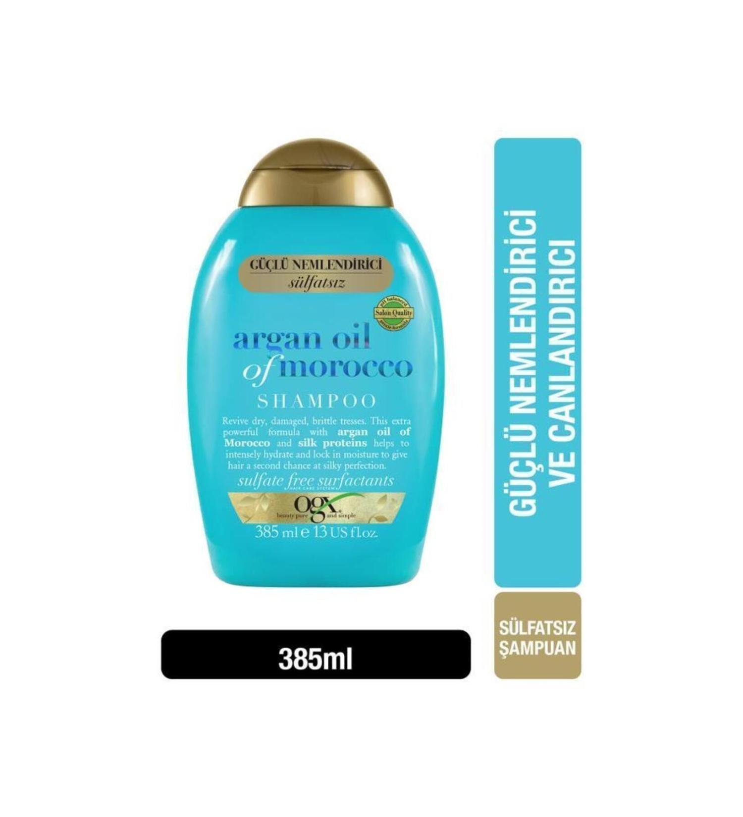 OGX Extra Strong Morocco Argan Oil Morrocco Sulfate Free Shampoo 385 ml - Buy Online on GoSupps.com