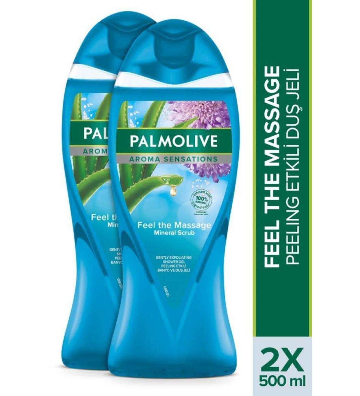 Palmolive Aroma Sensations Feel The Massage Skin Renewing Bath and Shower Gel 2x 500 ml - Buy Online on GoSupps.com