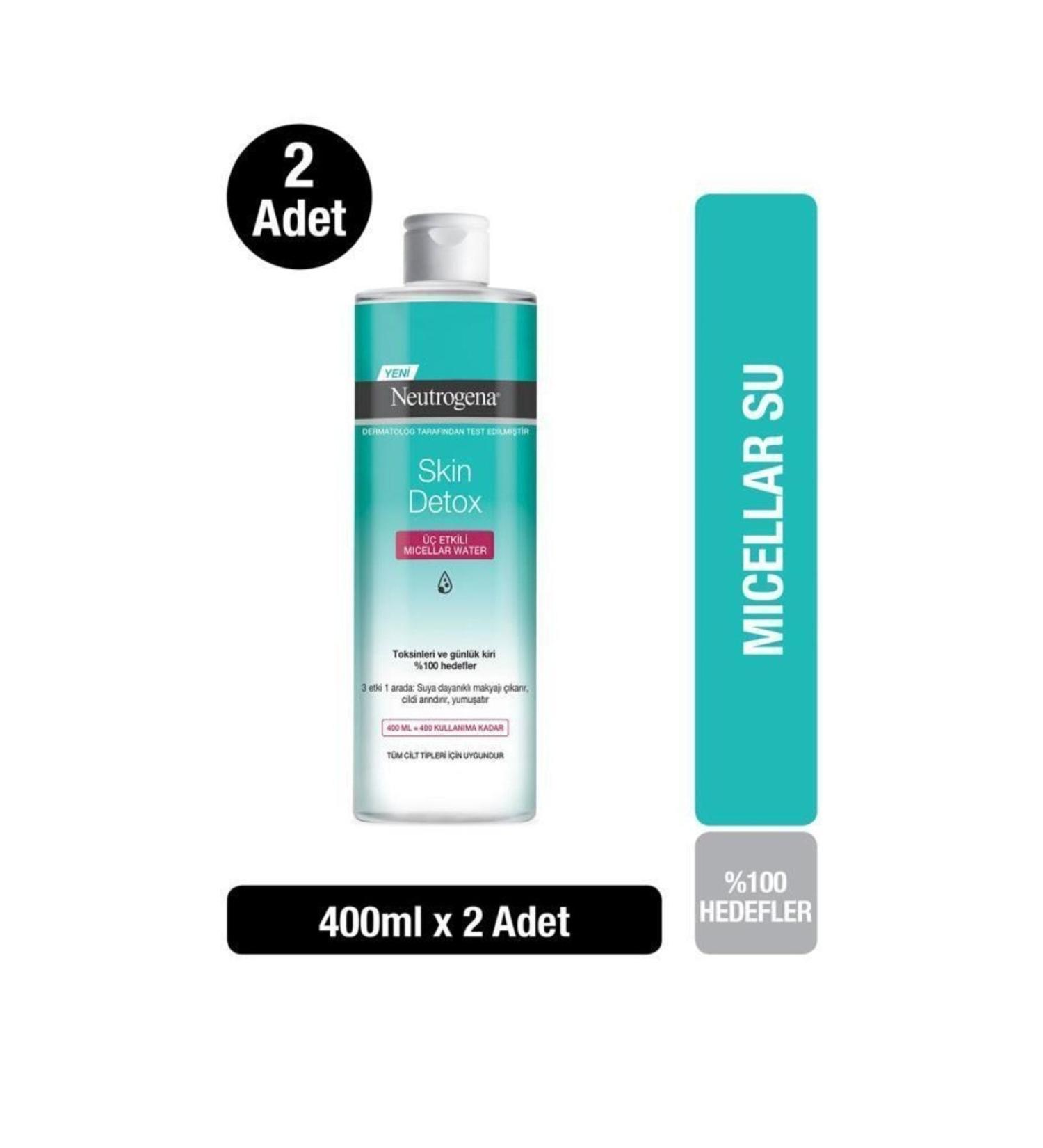 Neutrogena Skin Detox Micellar Water 400 ml x2