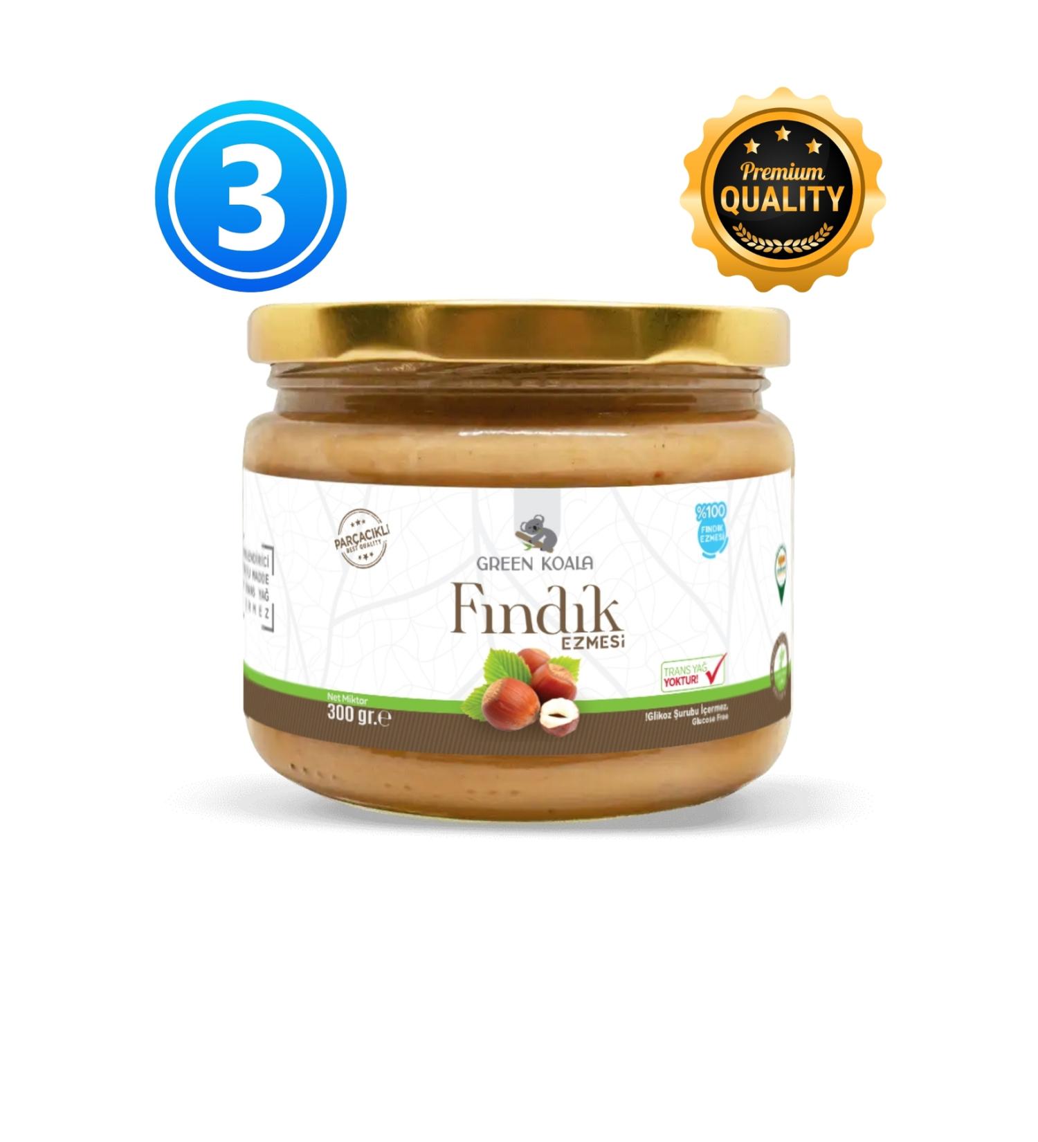 Green Koala Hazelnut Paste with Chips 300 gr 3 pieces