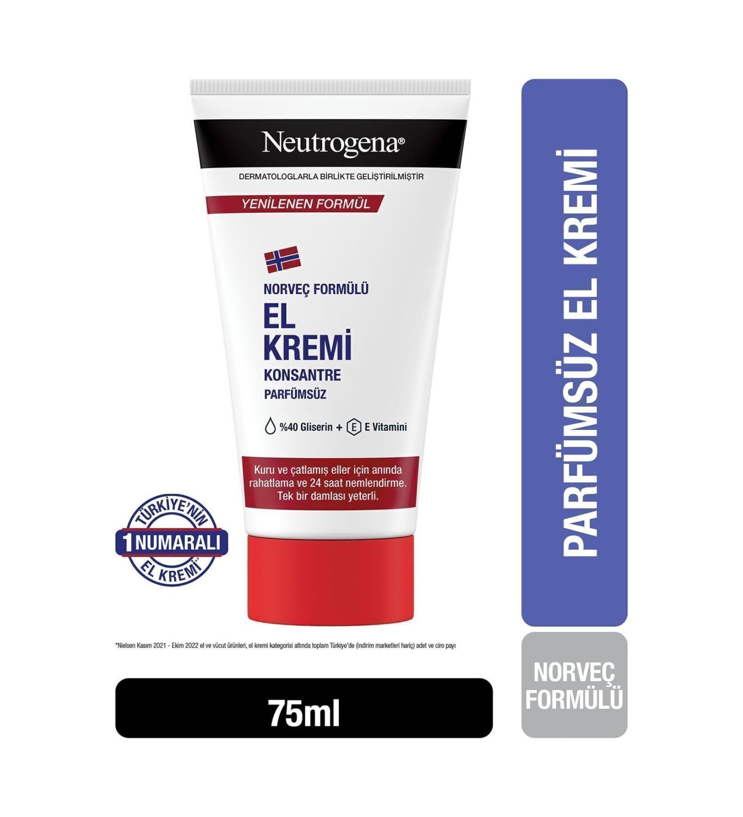 Neutrogena Norwegian Formula Hand Cream Unscented 75 Ml