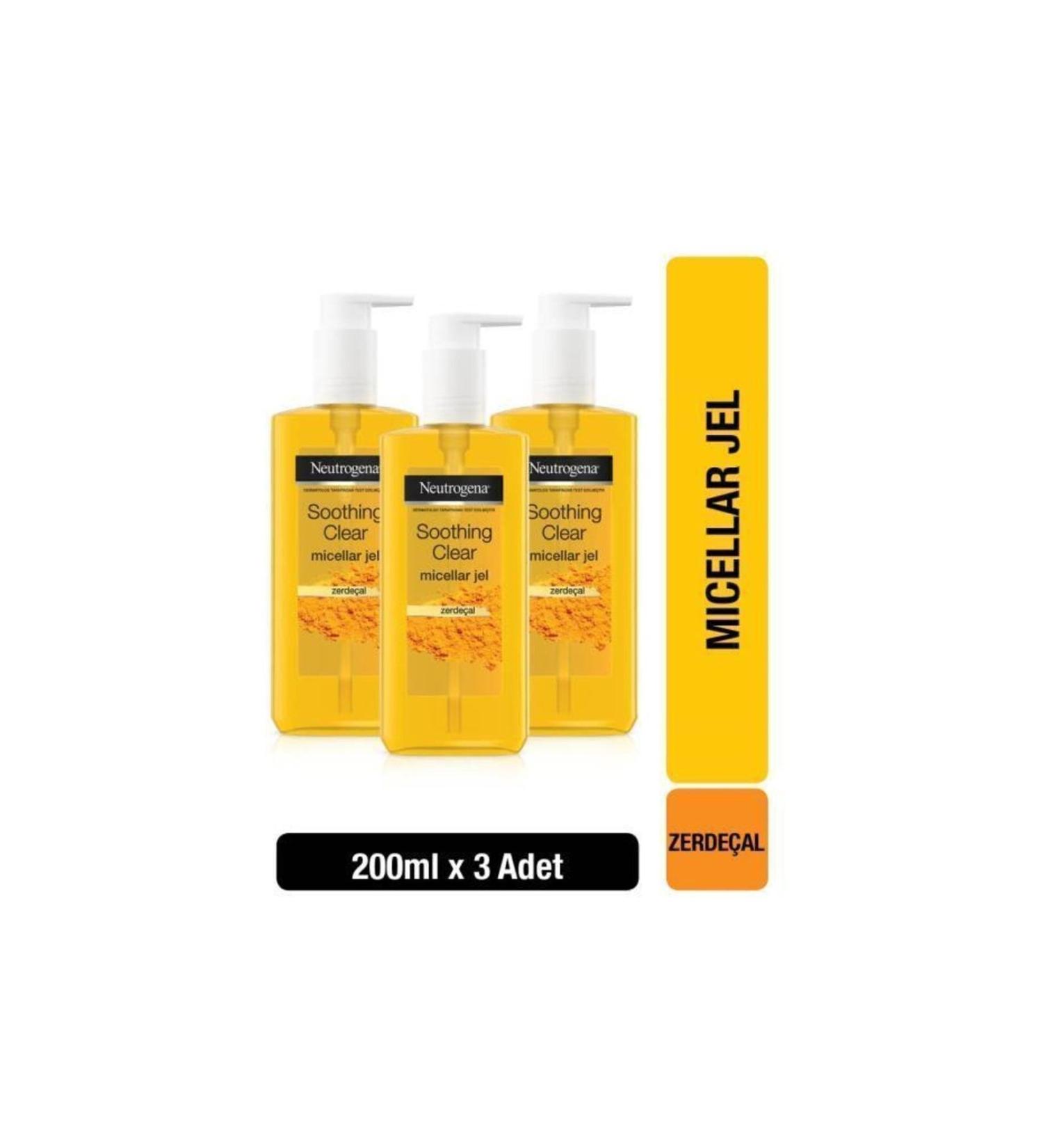 Neutrogena Soothing Clear Micellar Gel 200 ml x3
