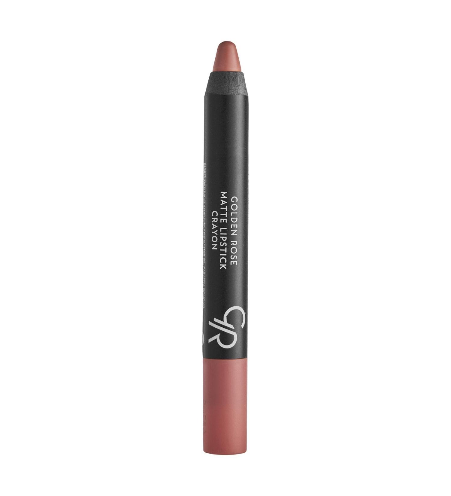 Golden Rose Matte Lipstick Crayon No: 26 Milky Coffee - Matte Pencil Lipstick - 8691190903268 - Buy Online on GoSupps.com