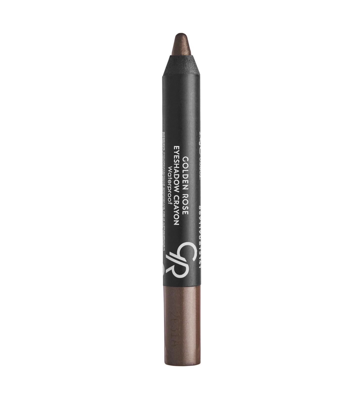 Golden Rose Eyeshadow Crayon Waterproof No: 12 Ashy Brown - Waterproof Pencil Eyeshadow - 8691190815127 - Buy Online on GoSupps.com