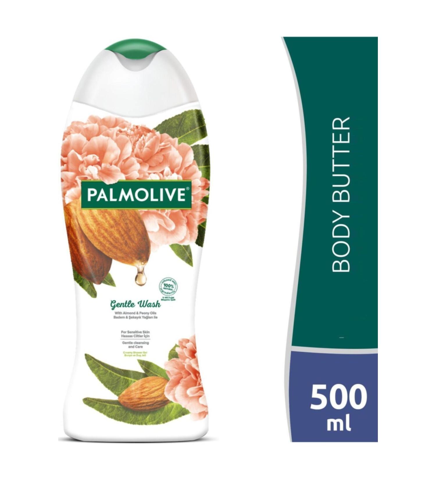 Palmolive Shower Gel Body Gentle Wash Almond 500 Ml