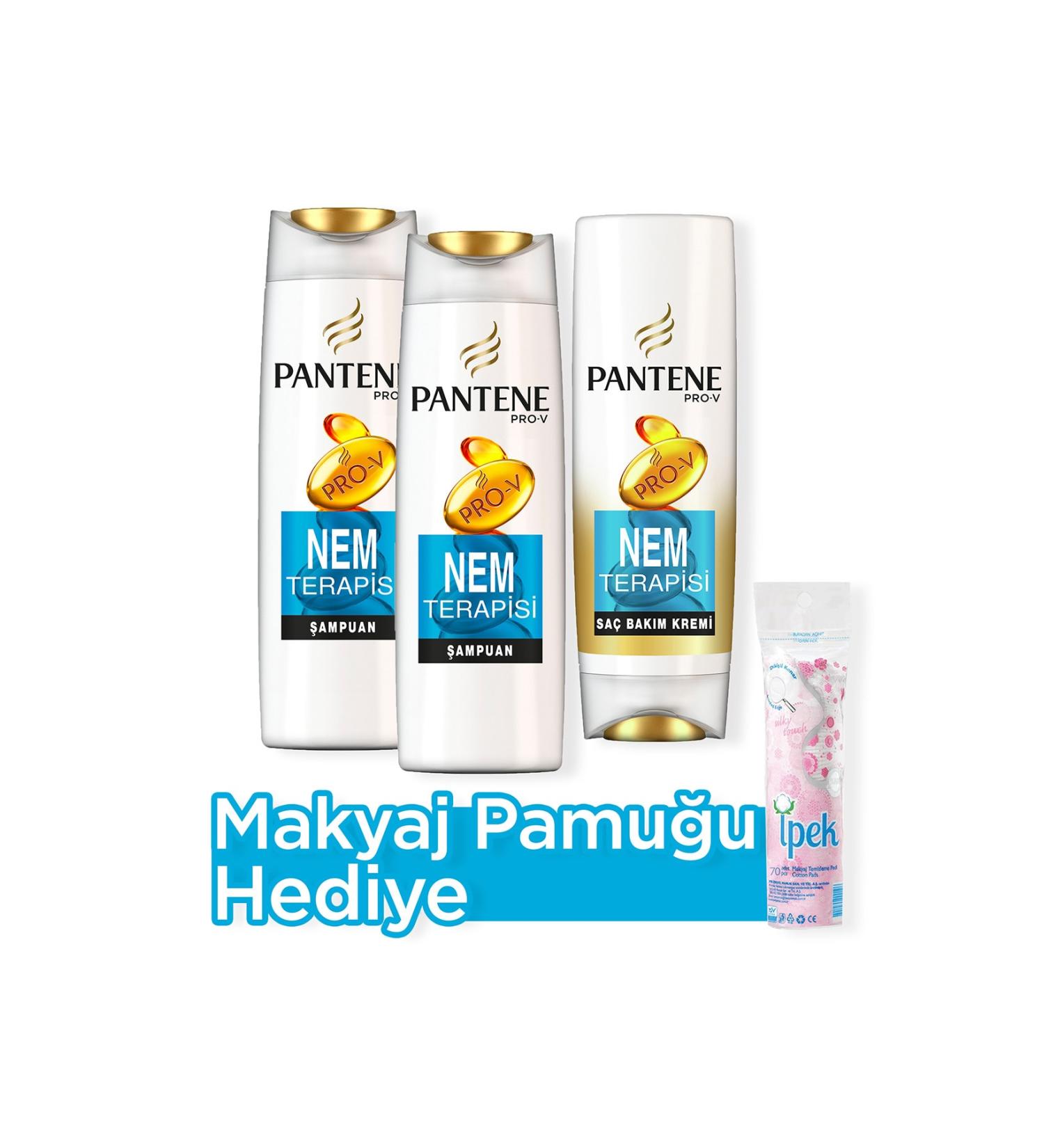 Pantene Moisture Therapy Shampoo 500 ml X 2 Hair Care Cream 470 ml Make-up Cotton - Buy Online on GoSupps.com