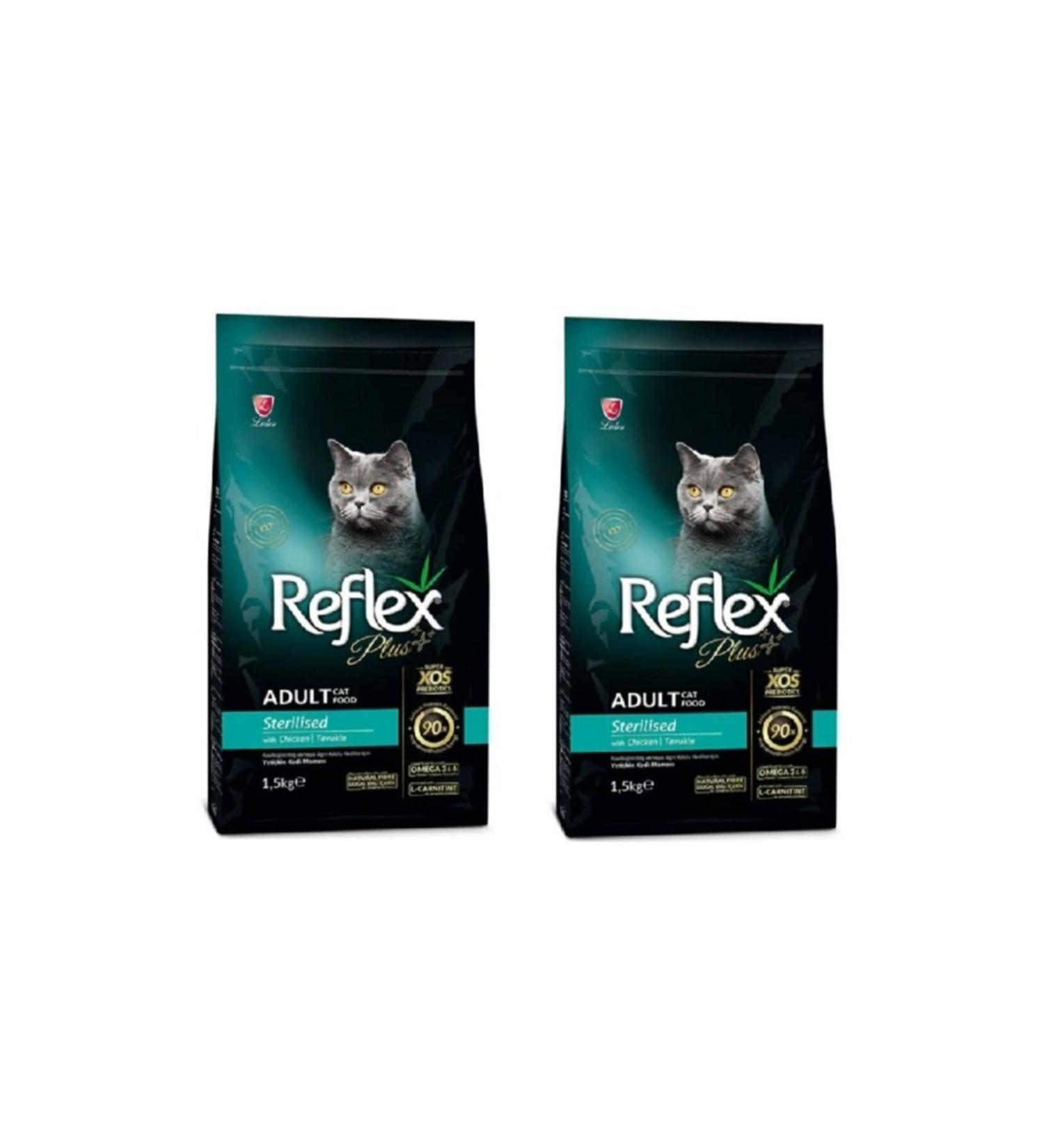 Reflex Sterilized Adult Cat Food 1.5 kg 2 Pieces