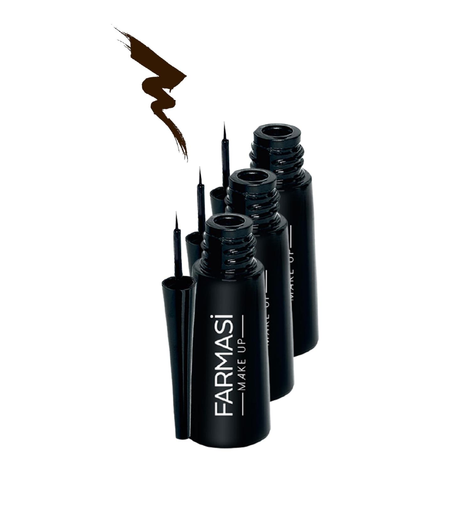 Farmasi Deep Look Fine Tip Eyeliner 4.5 G Set of 3