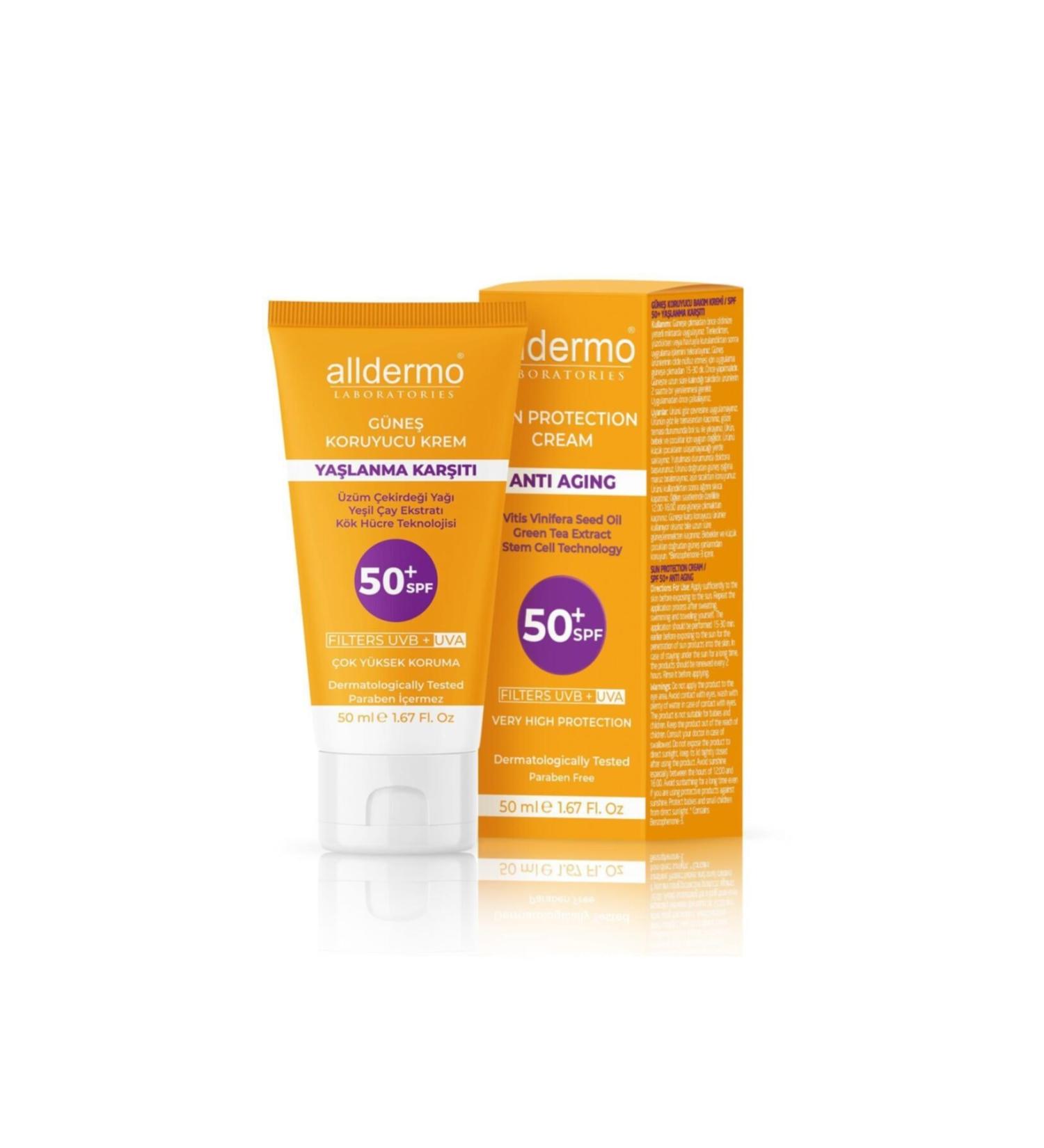 Alldermo Anti-Aging Sunscreen Cream Spf 50+ 50 ml
