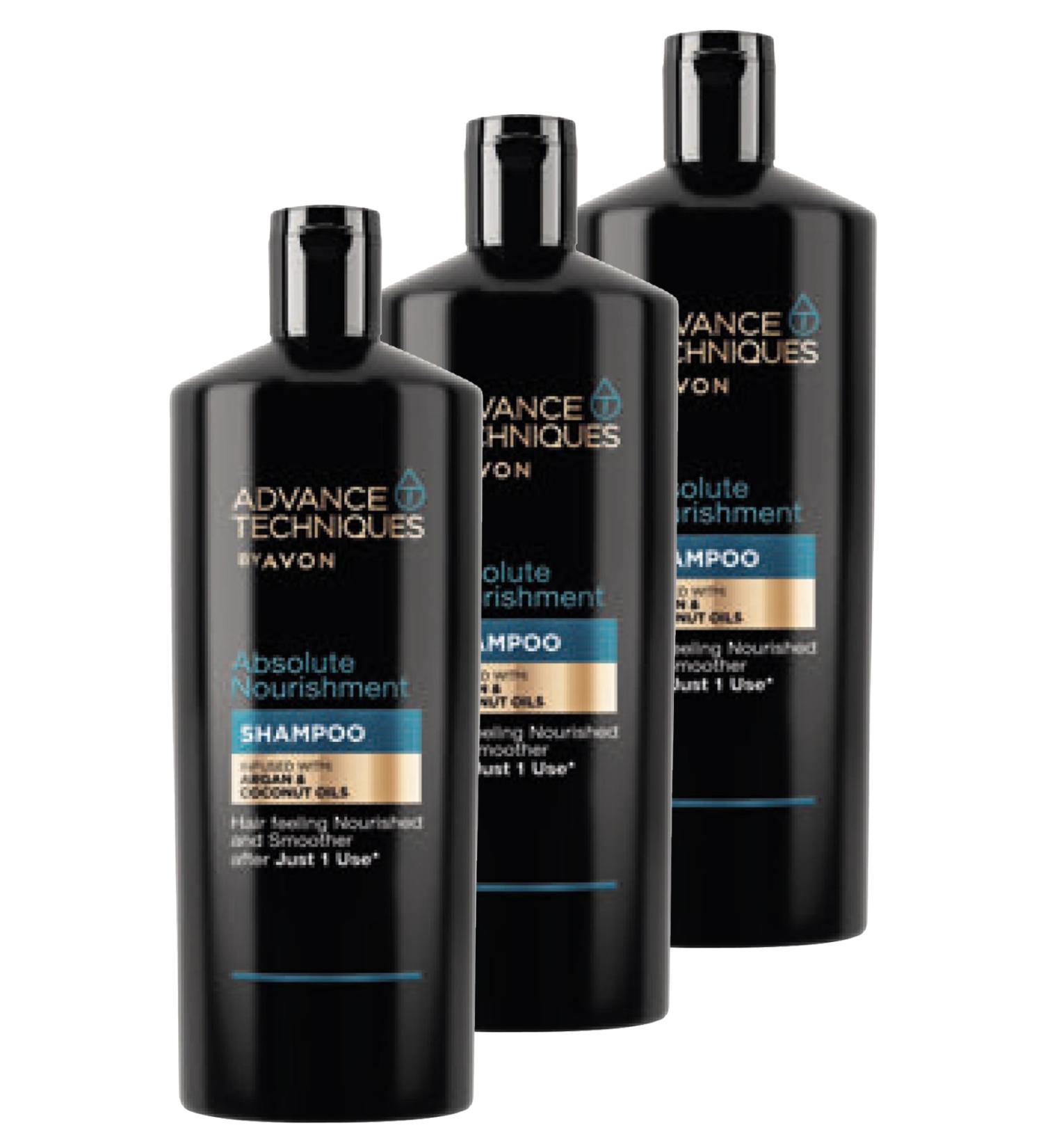 Avon Argan and Coconut Oil Nourishing Shampoo 700 Ml. Triple Set