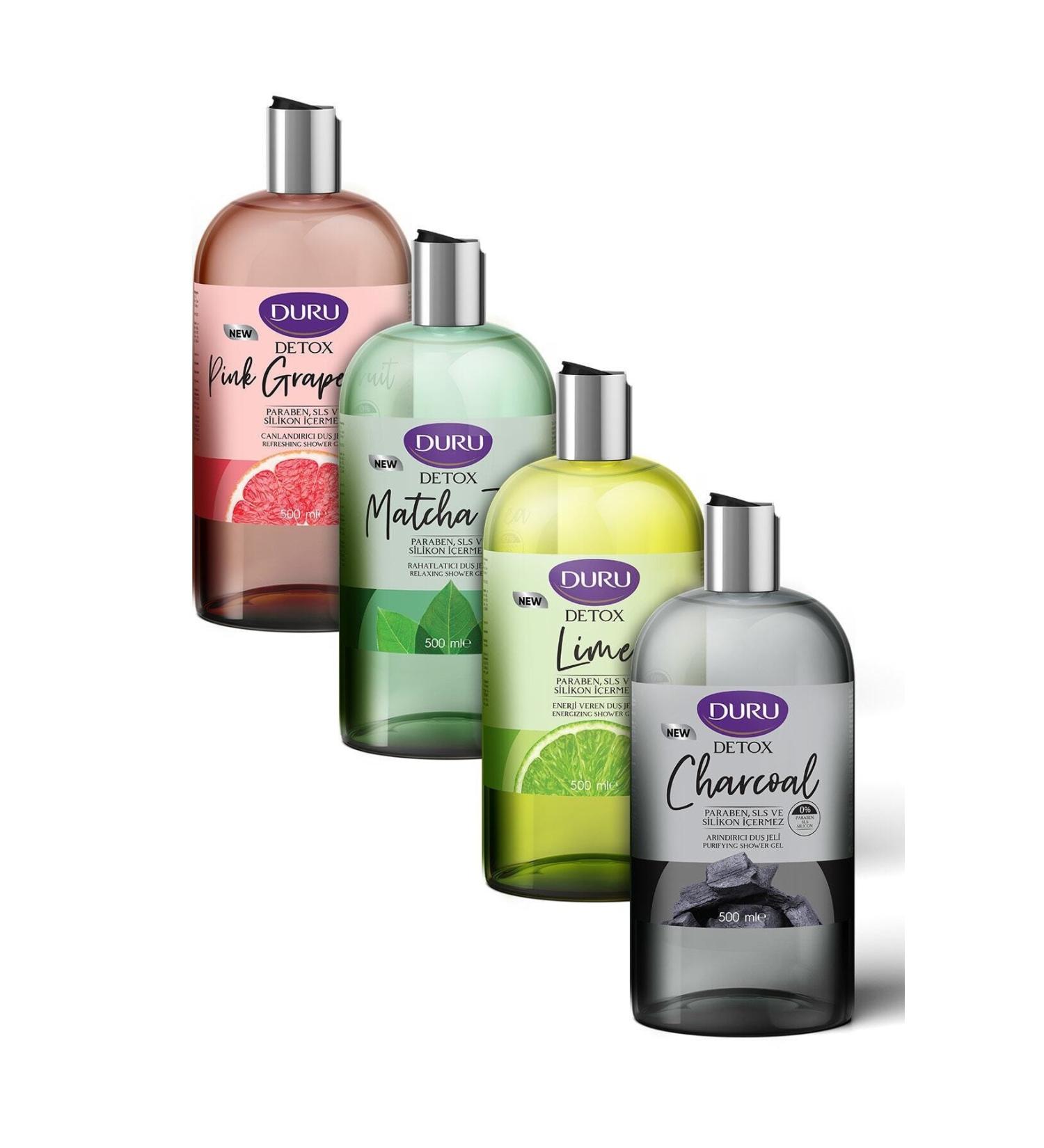 Duru Detox Series Special Set 4 Pieces 500 ml Shower Gel Detox Series 86905065032085 - Buy Online on GoSupps.com