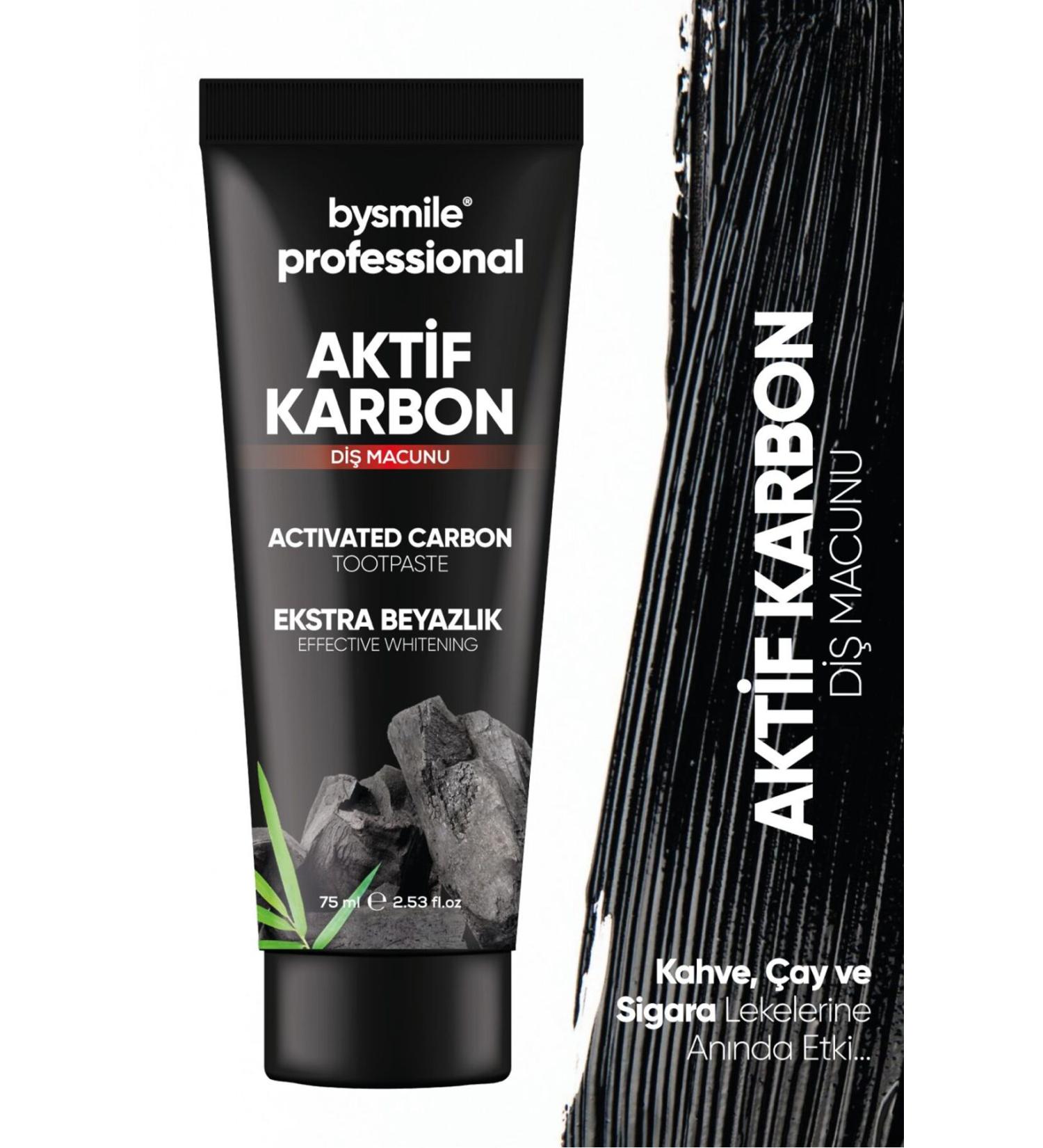 BySmile Professional Active Carbon Teeth Whitening Paste Permanent Effect 75 ml - Buy Online on GoSupps.com